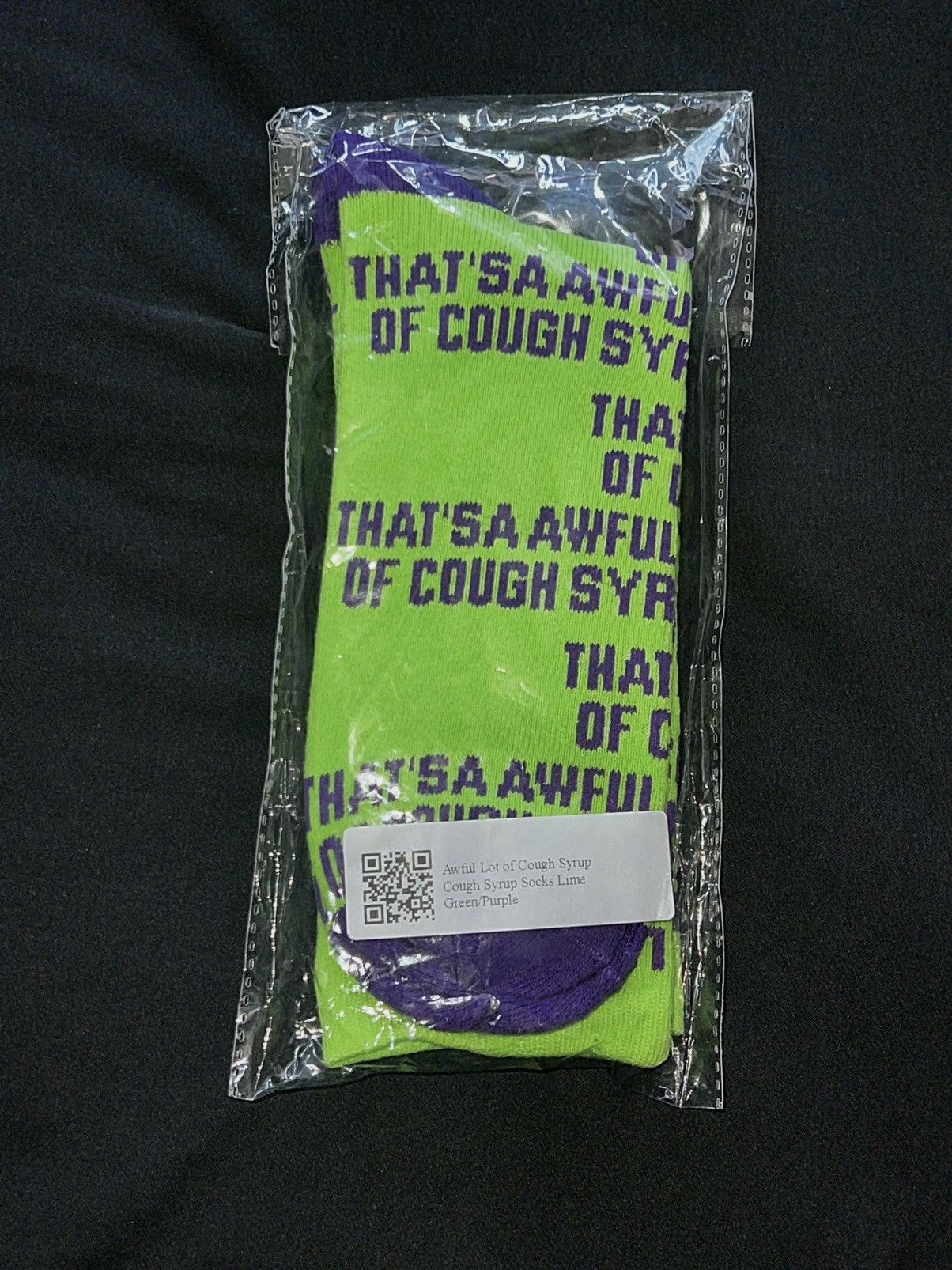 Awful Lot of Cough Syrup Awful Lot of Cough Syrup Socks Size ONE SIZE - 1 Thumbnail