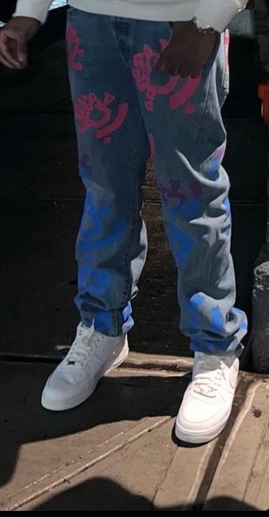 (B).Stroy × DENIM TEARS Denim Tears B Stroy Jeans Size US 36 / EU 52 - 8 Thumbnail