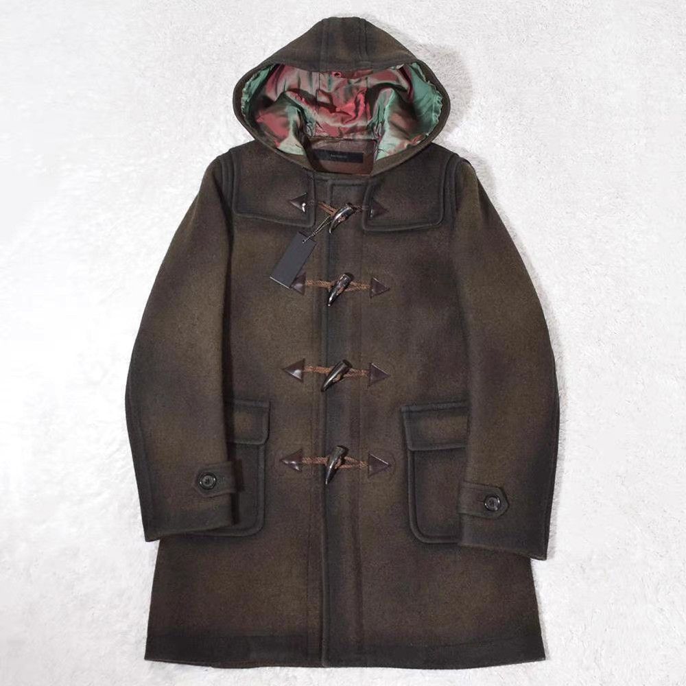Backbone Hooded Toggle Coat with Satin Lining - Black S Size US S / EU 44-46 / 1 - 1 Thumbnail