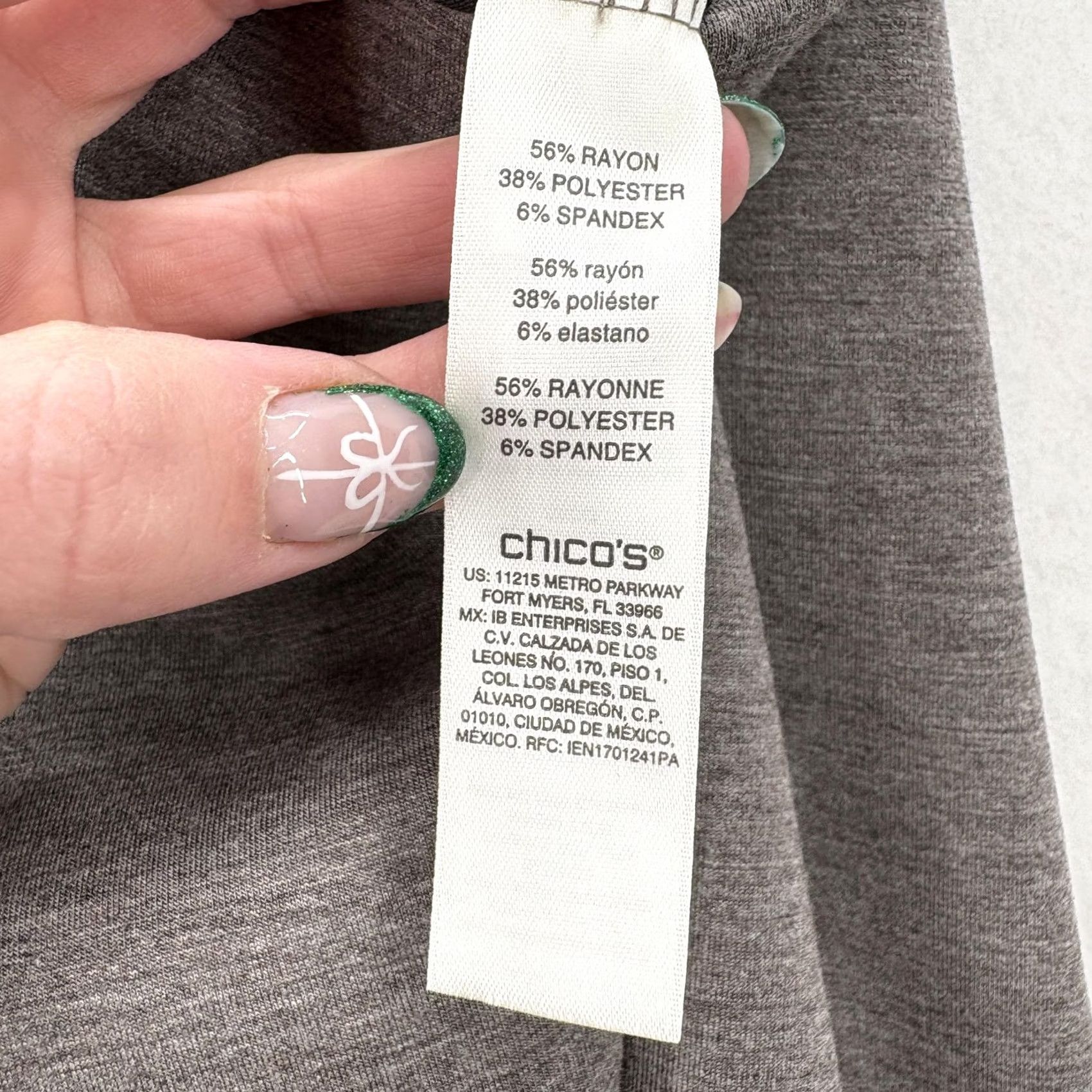 Vintage Chicos Weekends Pants Womens 2 Taupe Scuba Knit Pull On Ankle Stretch Casual NWT Size 34" / US 12 / IT 48 - 6 Thumbnail