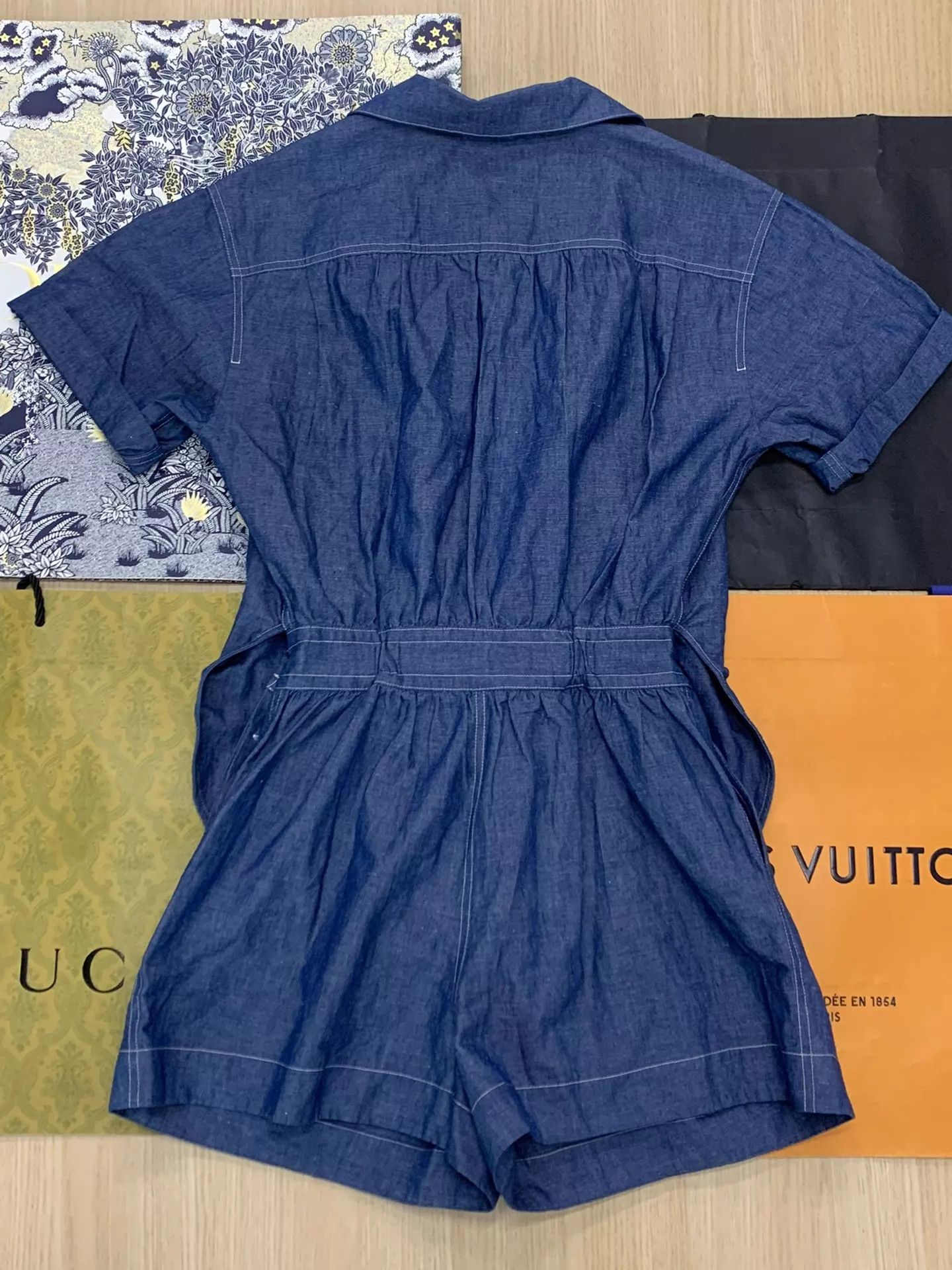 Prada Prada 26 SS Denim Jumpsuit 38 New Versatile Size XS / US 0-2 / IT 36-38 - 2 Thumbnail
