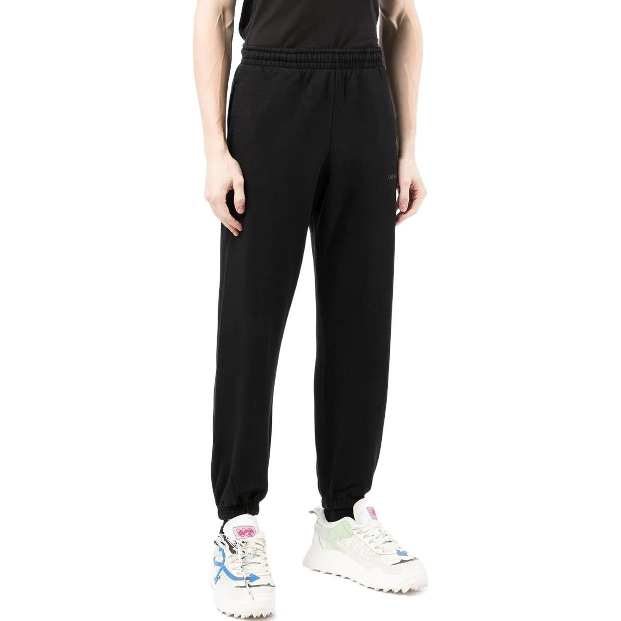 Off-White o1y0225 Logo Jogger & Sweatpant in Black Size US 26 / EU 42 - 2 Thumbnail