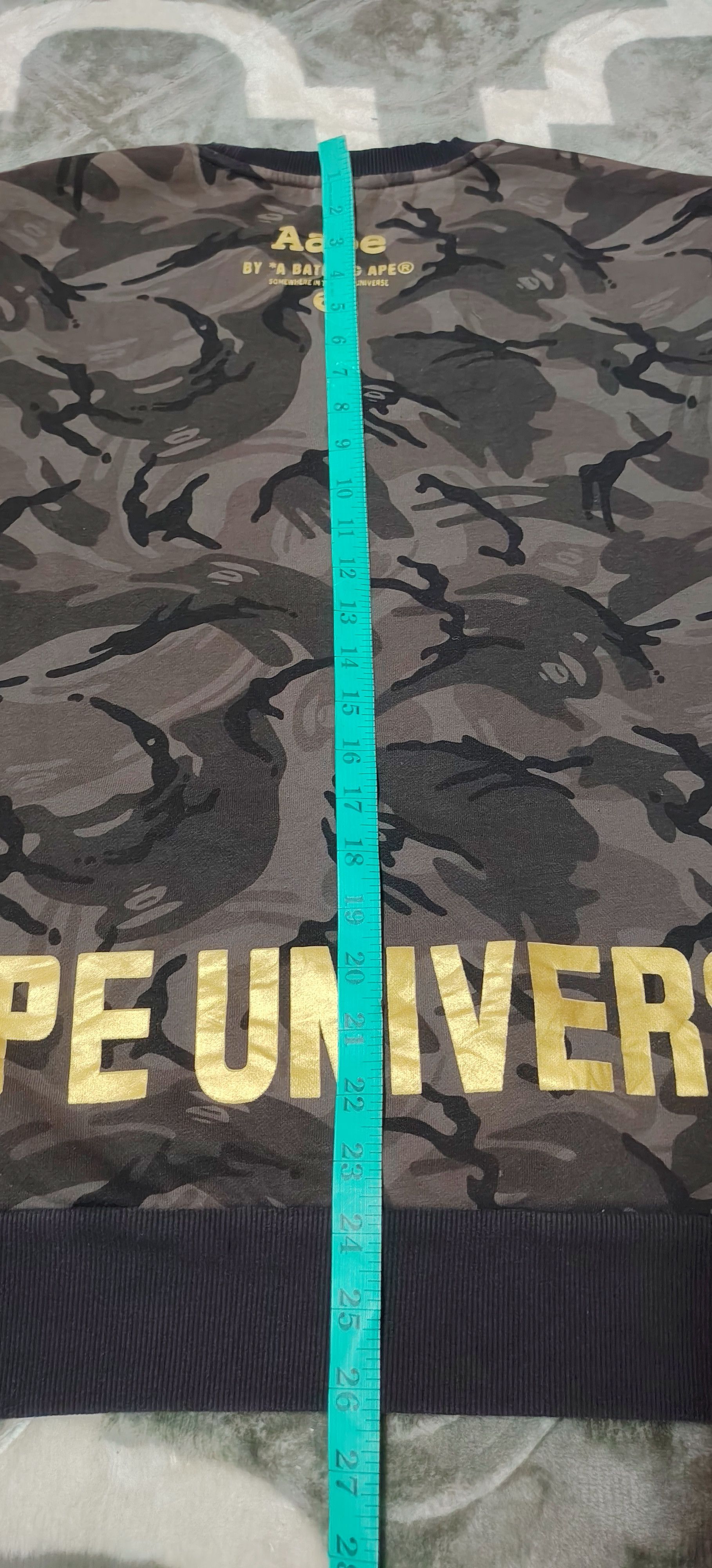 Aape AAPE By A Bathing Ape 2018 CNY Universe Camo Sweatshirt Size US XL / EU 56 / 4 - 16 Thumbnail