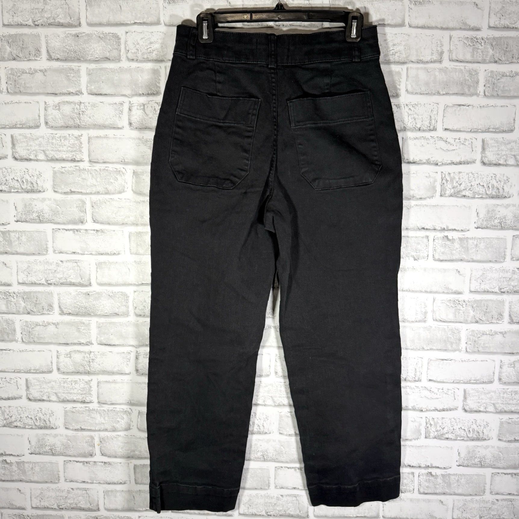 Everlane EVERLANE Black Organic Cotton Ankle Jeans Womens Size 4 26" Casual Size 27" / US 4 / IT 40 - 5 Thumbnail