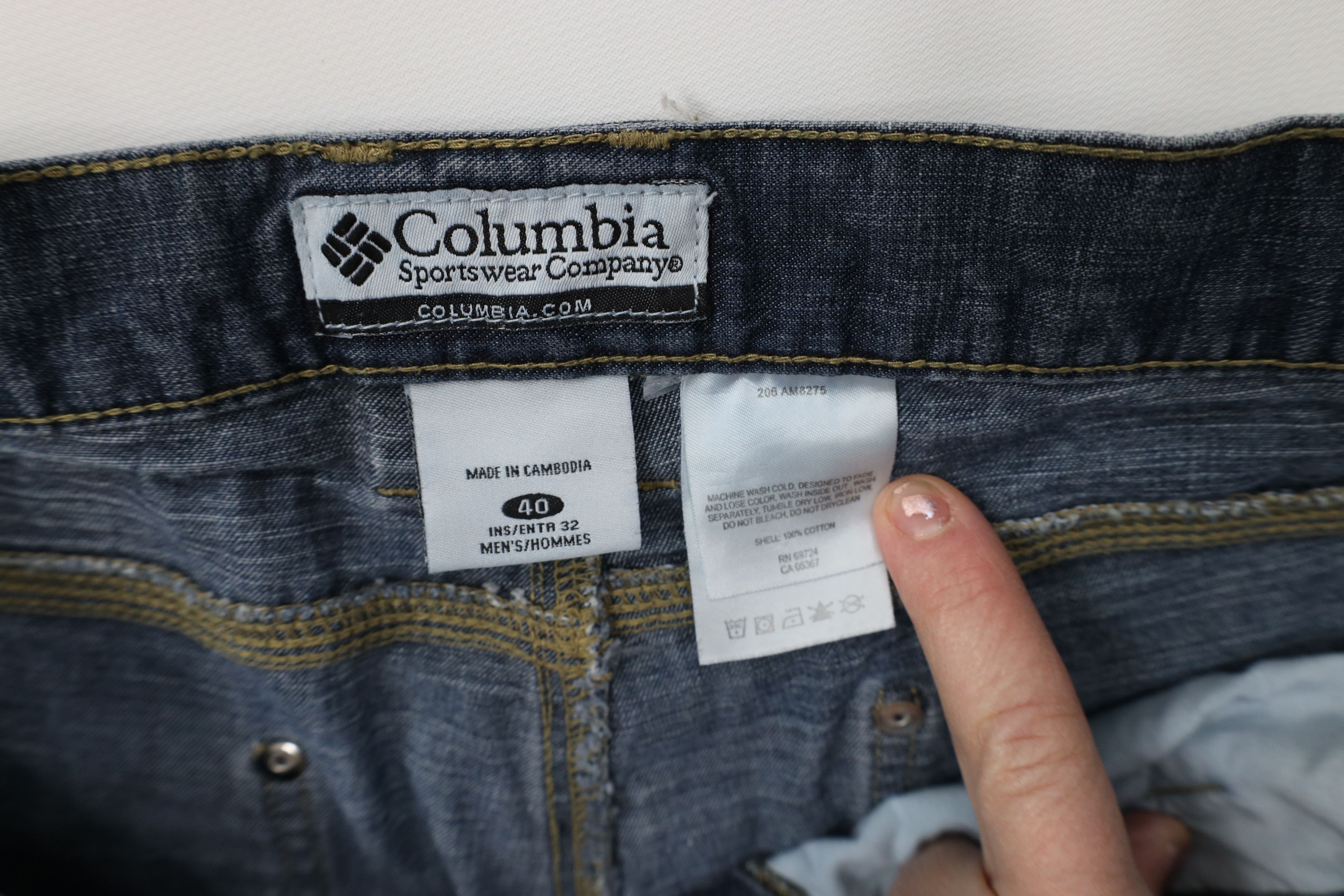 Columbia Vintage Y2K Columbia Baggy Wide Leg Denim Jeans Blue Cotton Size US 40 / EU 56 - 9 Thumbnail