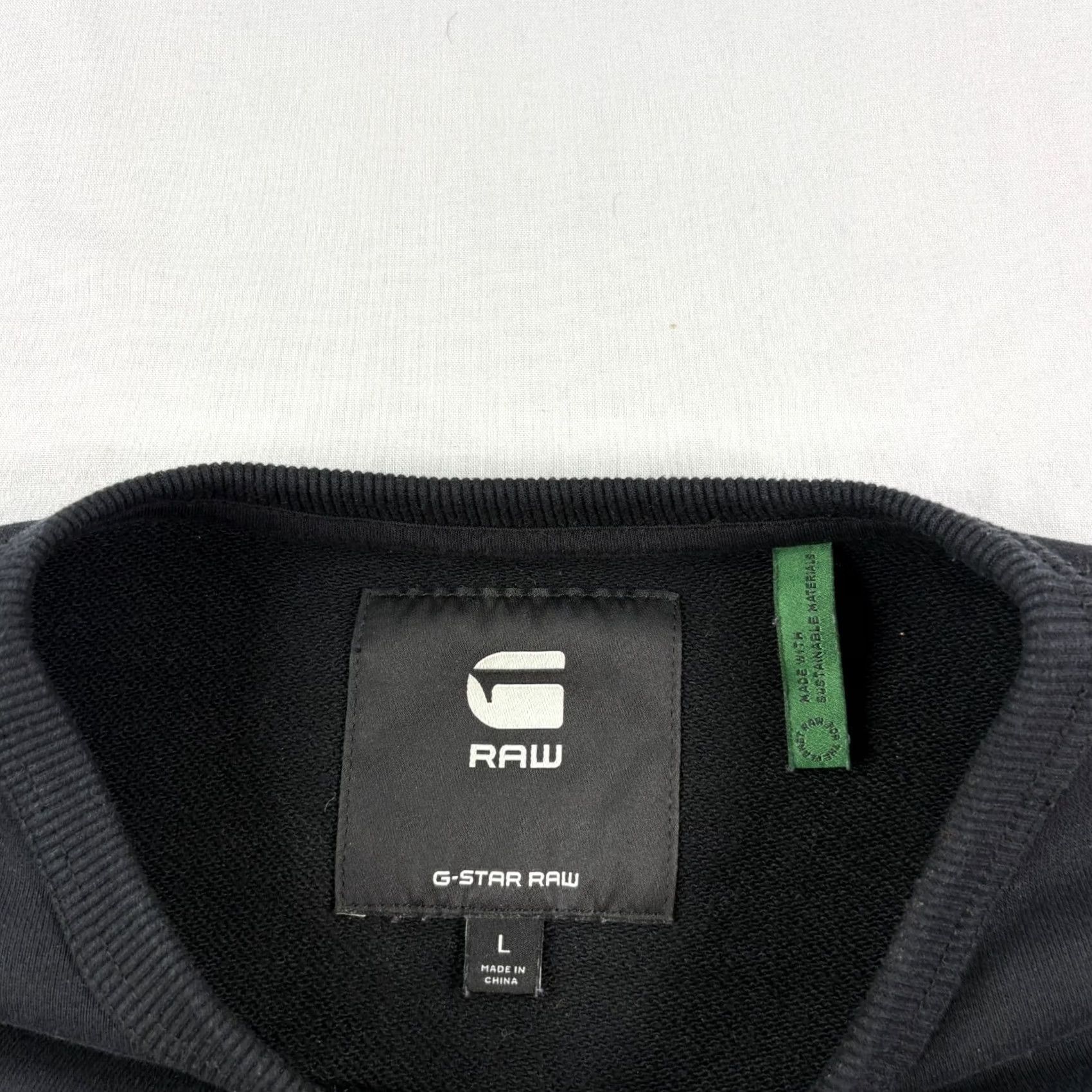 Vintage G Star Raw Sweatshirt Mens Large Black Core Camo Block Crew Neck Pullover Size US L / EU 52-54 / 3 - 3 Thumbnail