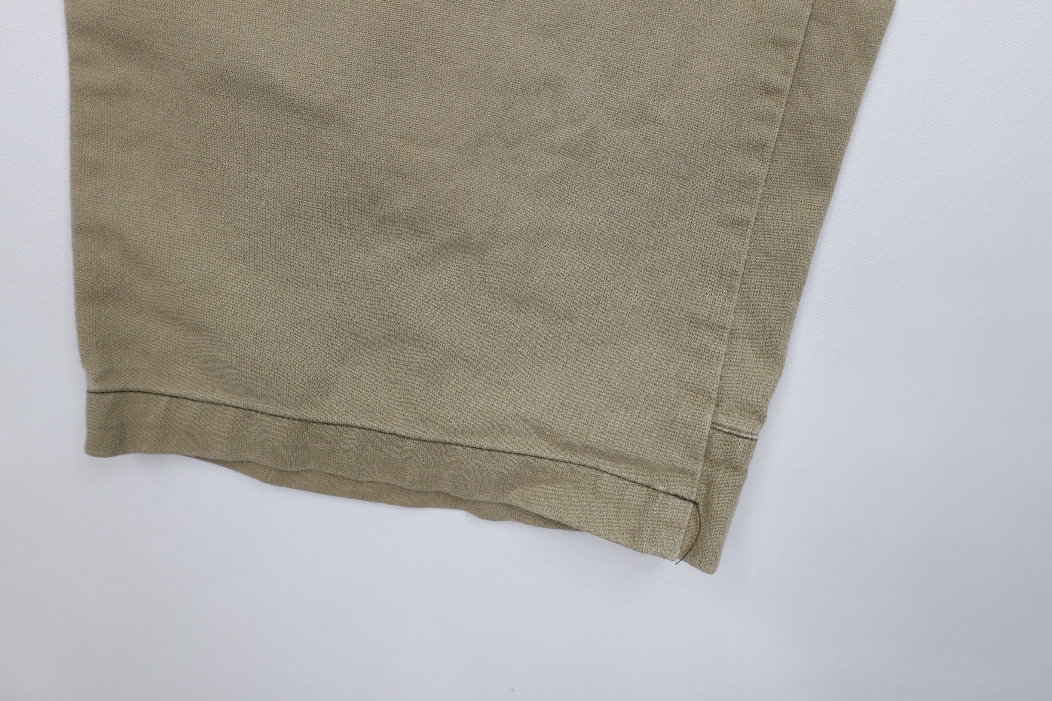 Express Vintage Y2K Express Baggy Fit Wide Leg Dungaree Pants Beige Size US 34 / EU 50 - 6 Thumbnail