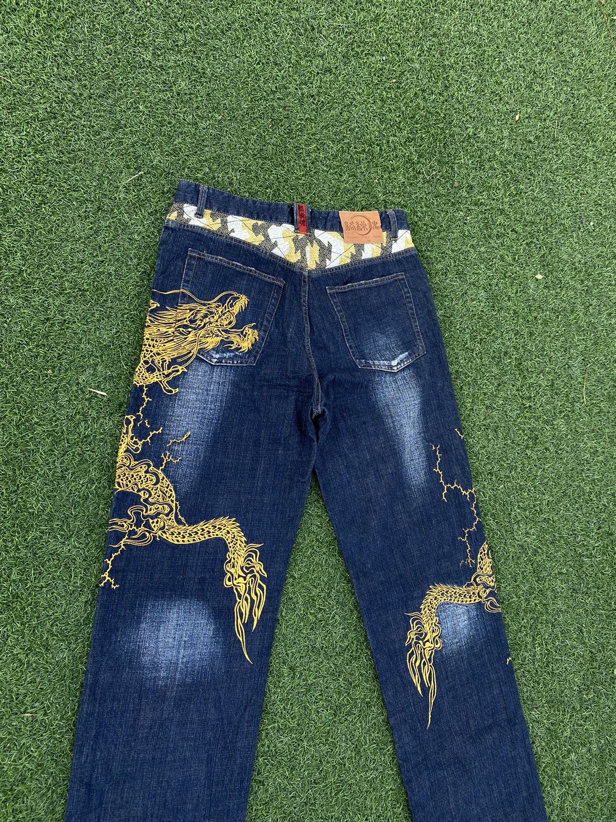 Japanese Brand VINTAGE KARAKURI TAMASHI EMBROIDERY DRAGON 🐉 Size US 36 / EU 52 - 2 Thumbnail