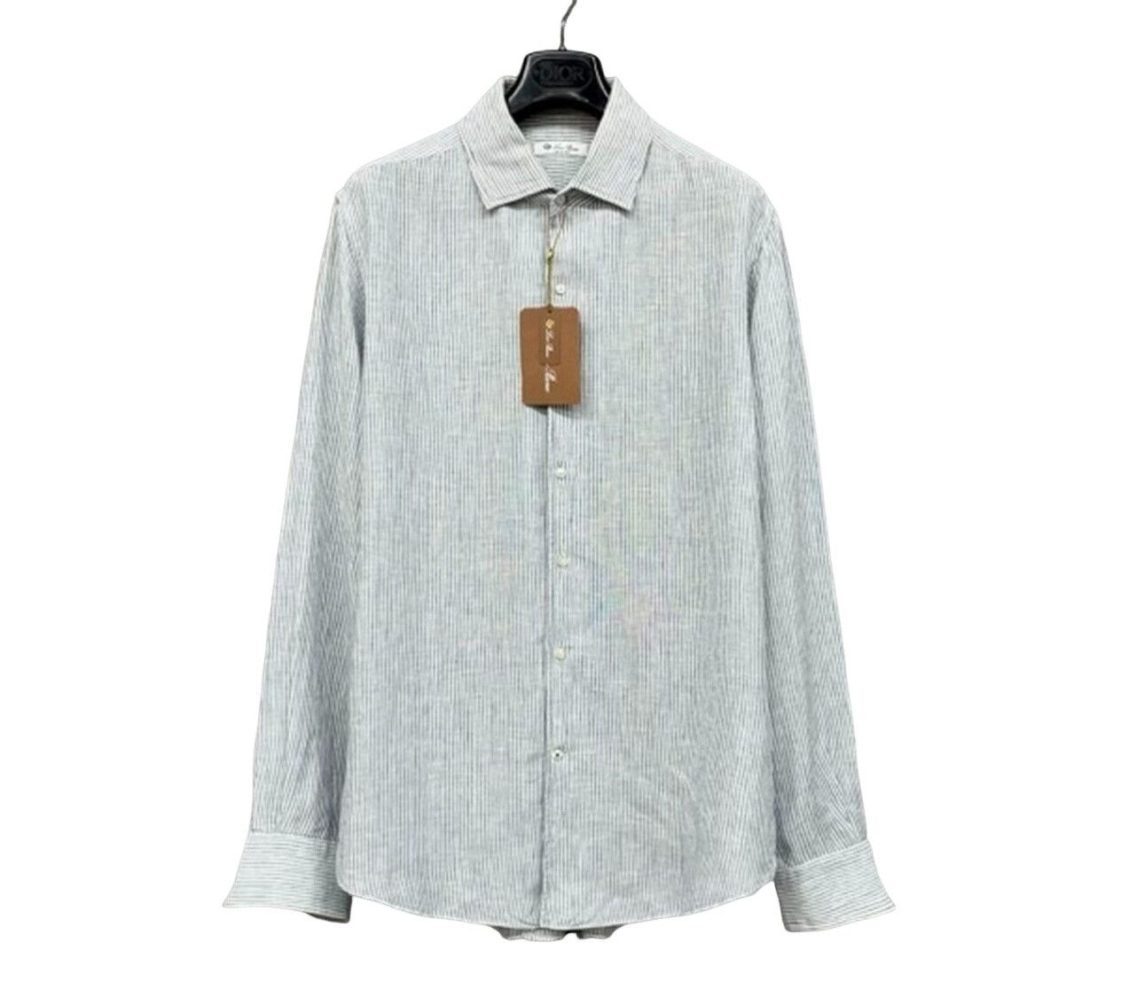 Loro Piana Loro Piana Striped Linen Shirt Size L Size US L / EU 52-54 / 3 - 1 Thumbnail
