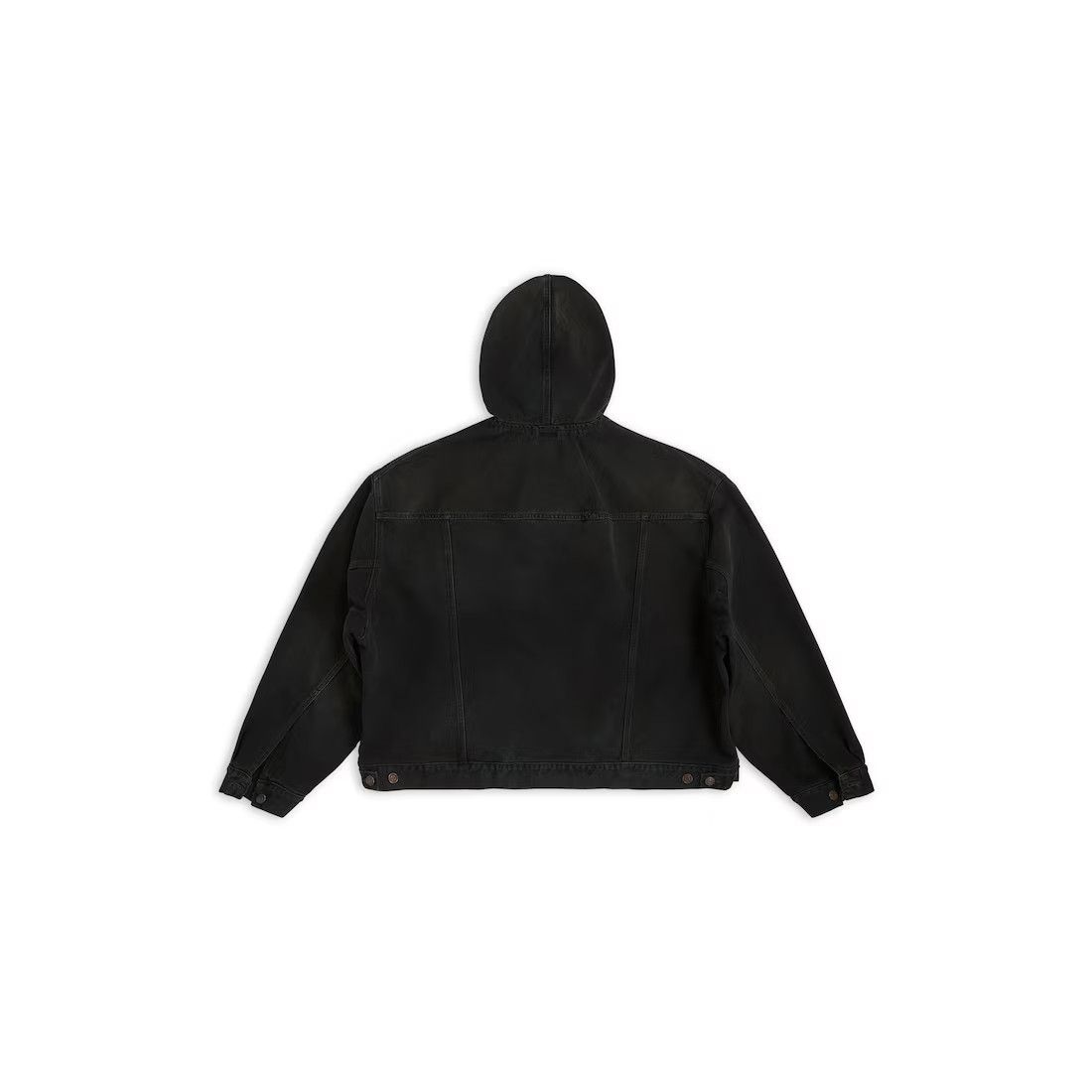 Balenciaga o1in1g1024 Pull-Over Jacket in Black Size US XL / EU 56 / 4 - 2 Thumbnail