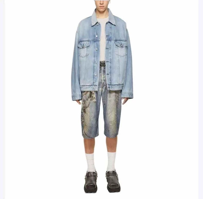 Other Acne Studios Washed denim silhouette denim jacket Size S / US 4 / IT 40 - 6 Thumbnail