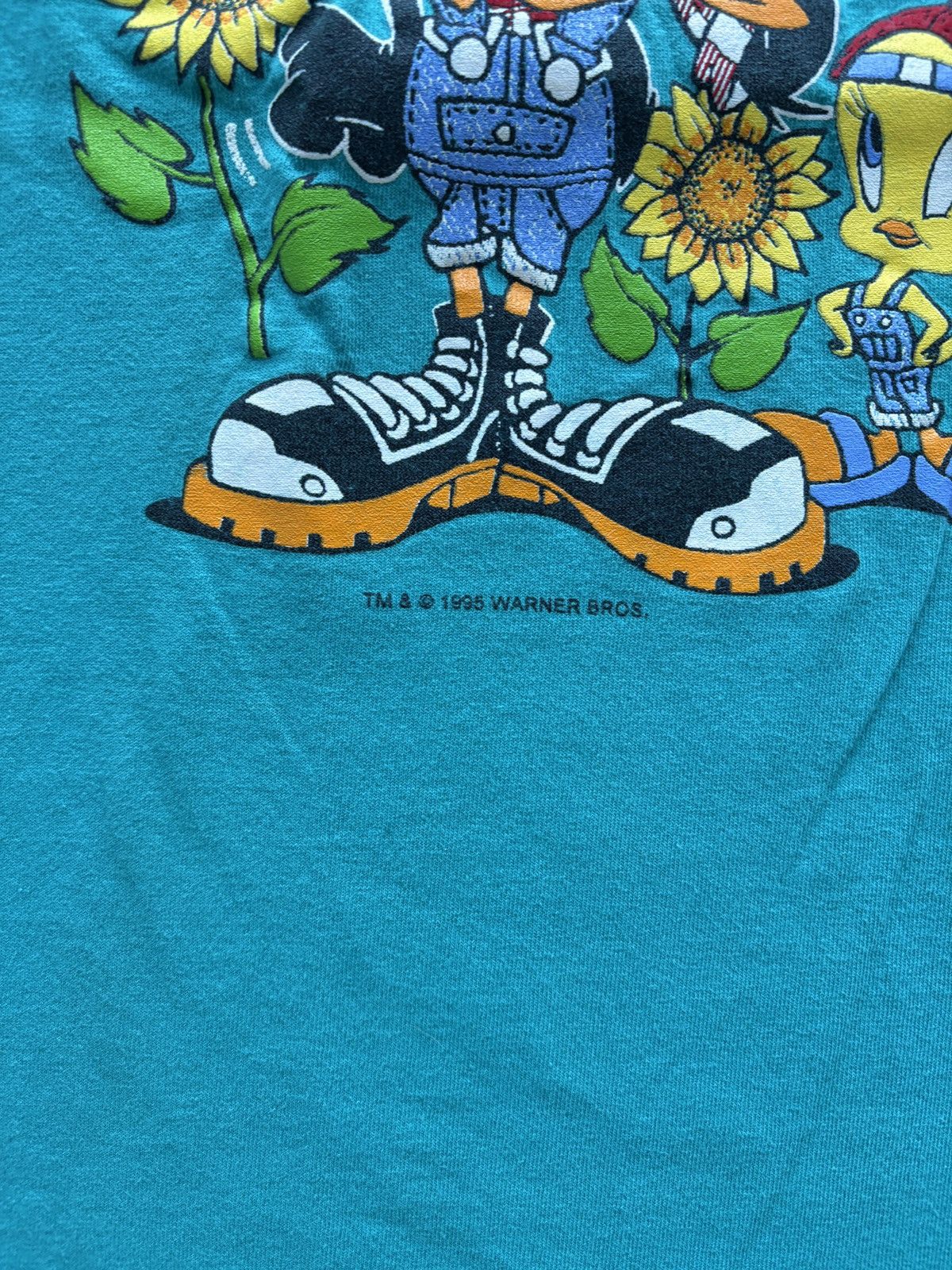 Warner Bros Vintage 90s Looney Tunes Graphic Tee Size US L / EU 52-54 / 3 - 3 Thumbnail