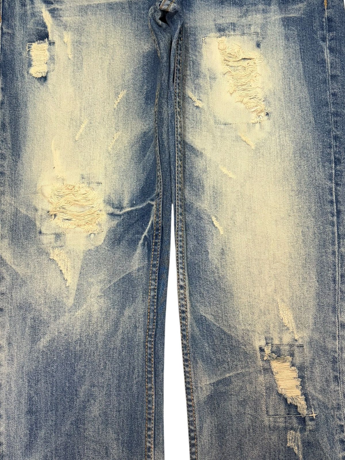 Diesel Vintage Japanese Brand Bleached Wash Distressed Jeans Size 31" - 3 Thumbnail