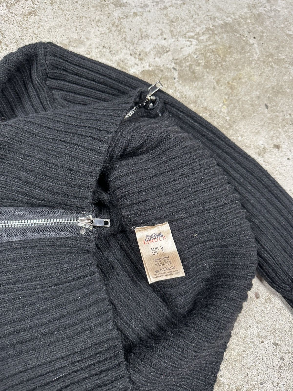 Jean Paul Gaultier Jean Paul Gaultier x Lindex Black Turtleneck Sweater Zippers Size S / US 4 / IT 40 - 8 Thumbnail