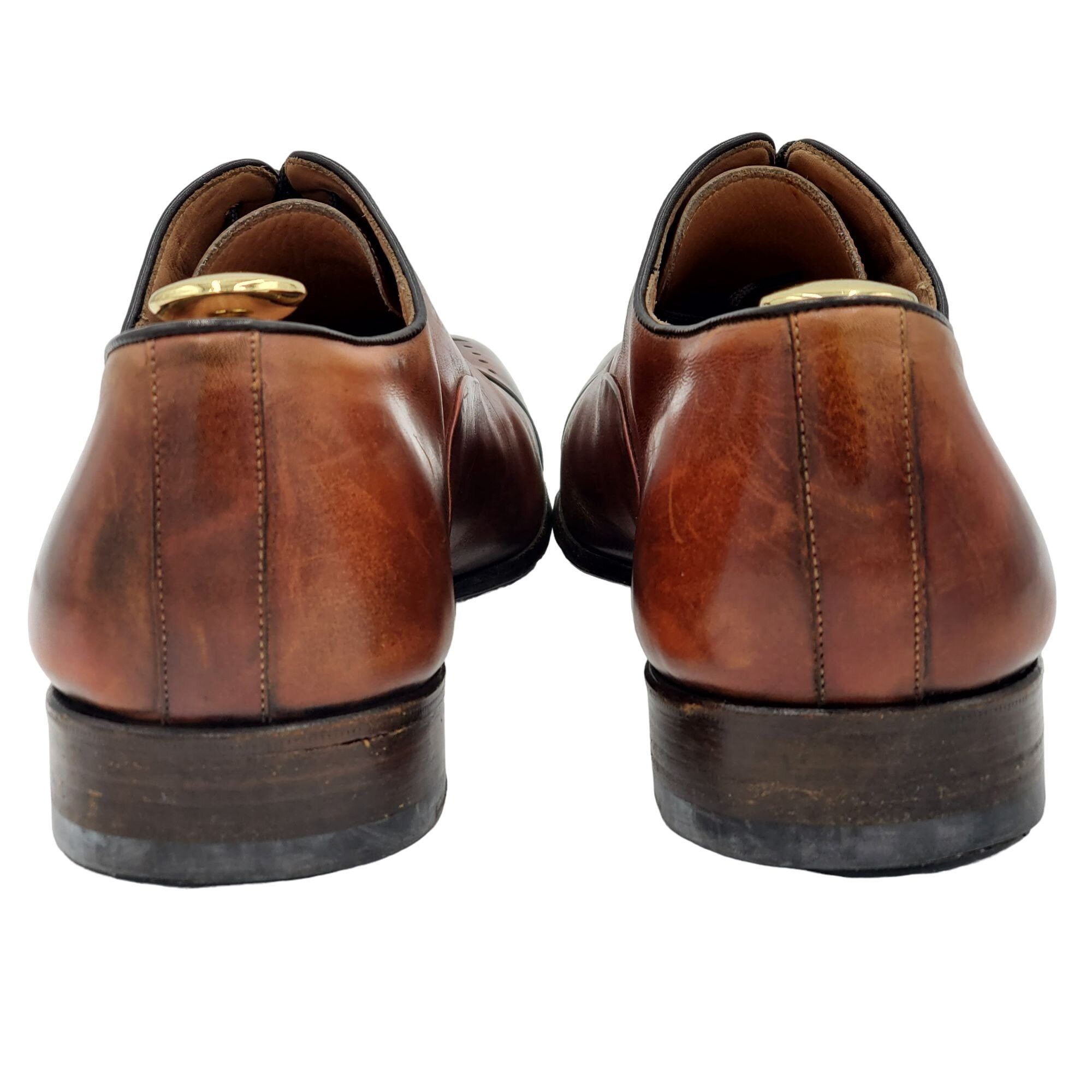 Barneys New York Calzoleria Harris Italy Dress Shoe Men 10.5 Brown Leather Size US 10.5 / EU 43-44 - 6 Thumbnail