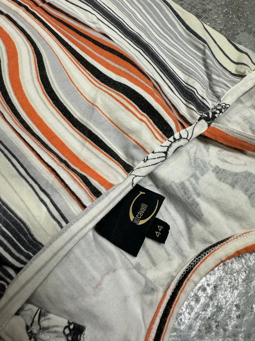 Designer × Just Cavalli × Vintage SS2004 Cavalli Abstract Orange White Flowers Dress Size S / US 4 / IT 40 - 6 Thumbnail