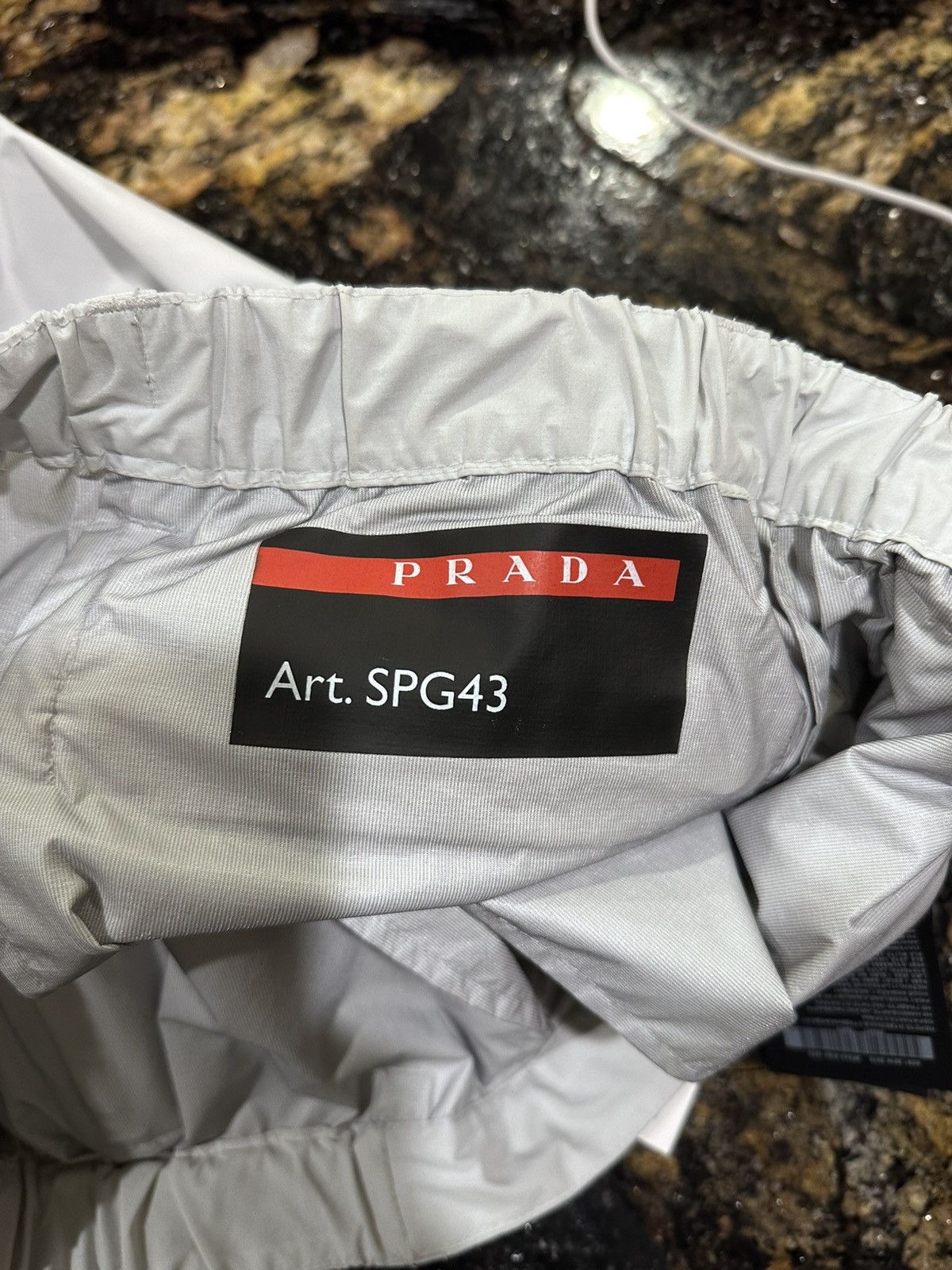 Prada Prada Linea Rossa White/Cream Nylon Pants SPG43 2018 Size US 34 / EU 50 - 15 Thumbnail