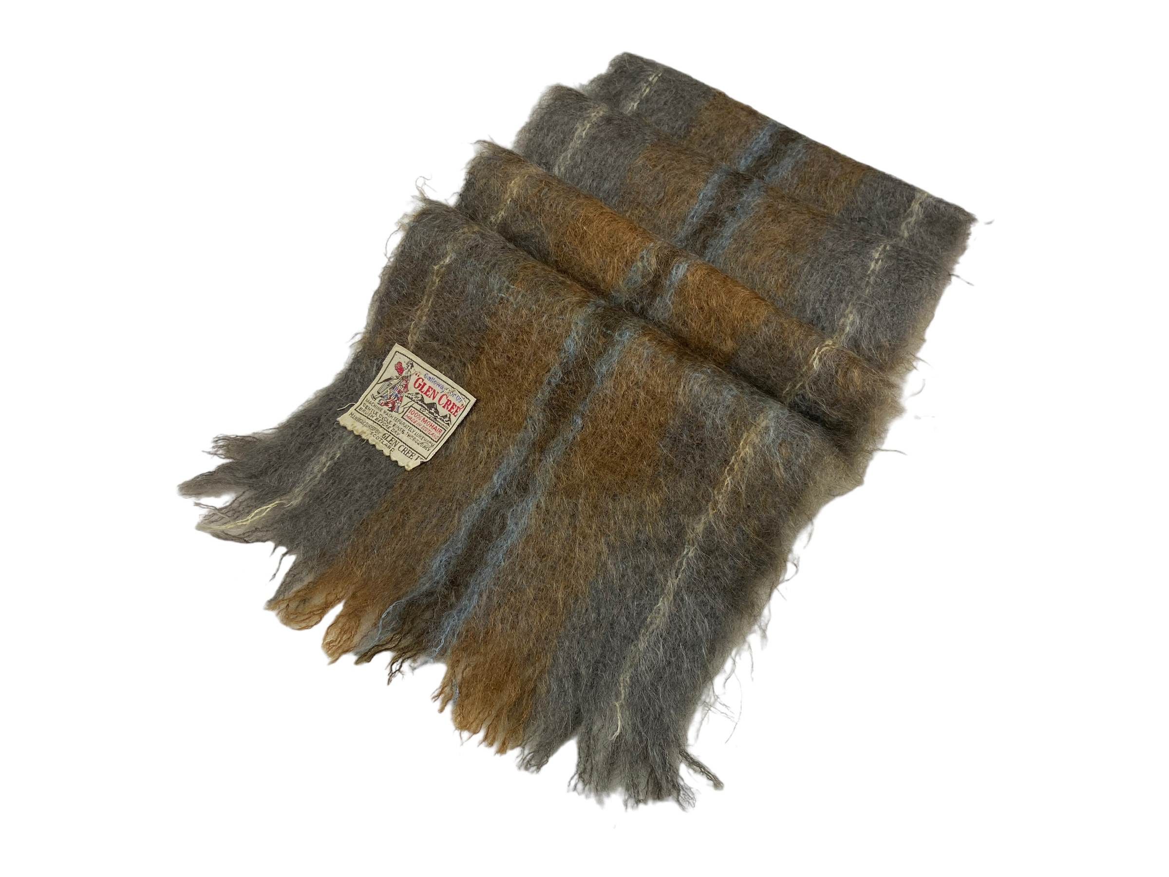 Vintage Vintage Glen Cree Striped Wool Scarf - 90s Made in Scotland Size ONE SIZE - 5 Thumbnail