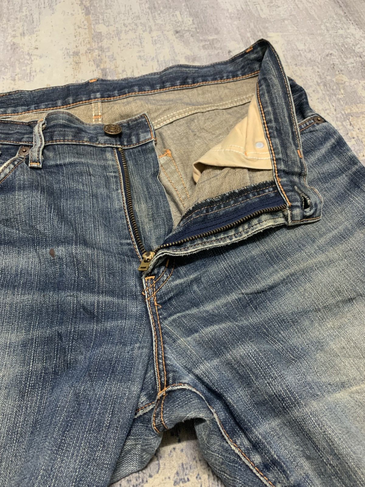 Edwin Vintage Edwin 503 Mud Wash Japanese Denim Jeans W36x27.5 Size US 36 / EU 52 - 5 Thumbnail