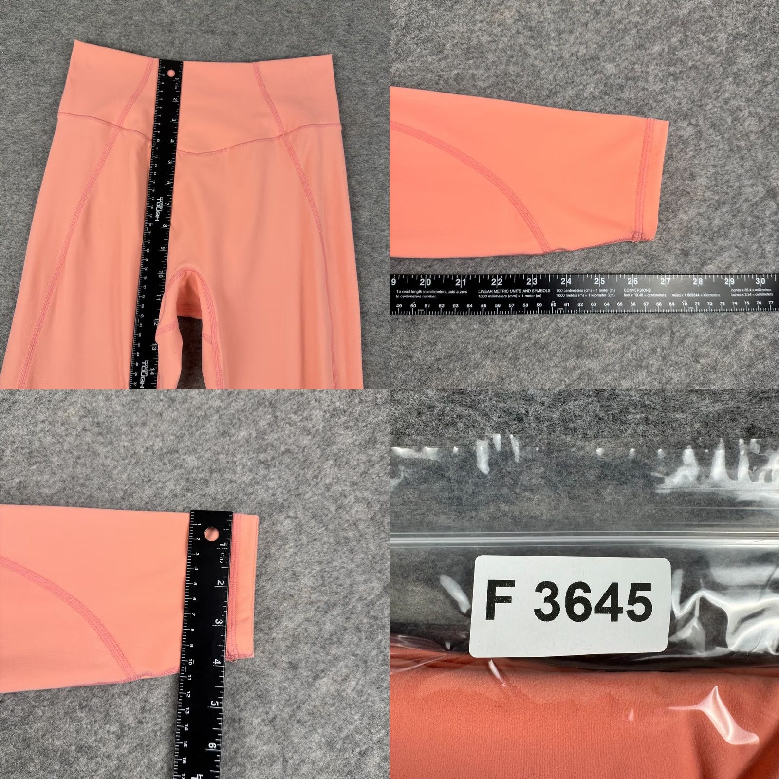 Vintage Buff Bunny Leggings Orange Womens Large L 27" Nylon Stretch Size 36" / US 14 / IT 50 - 8 Thumbnail