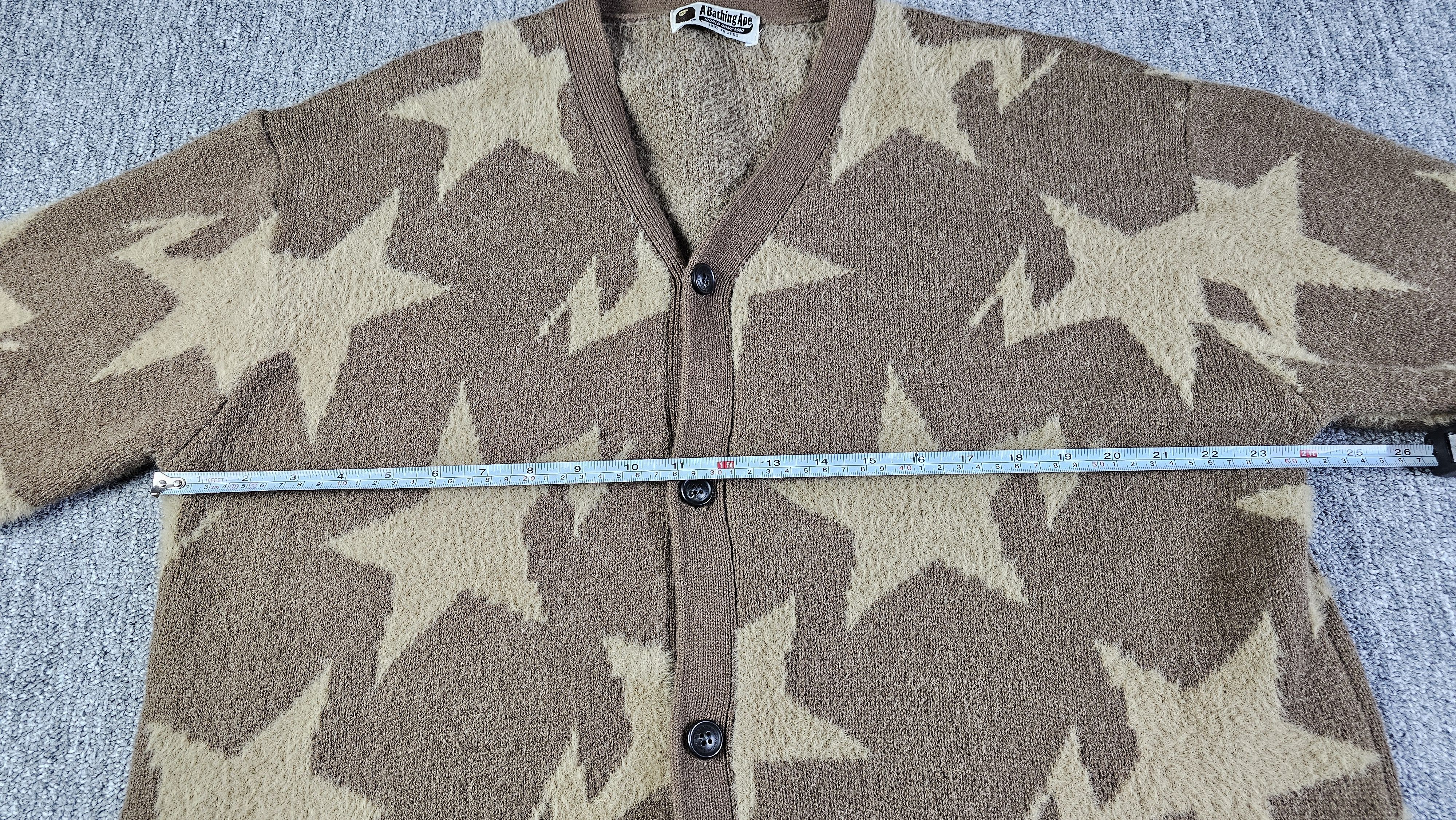 Bape A Bathing Ape BAPE Sta Cardigan Men L Beige Relaxed Knit Size US L / EU 52-54 / 3 - 12 Thumbnail