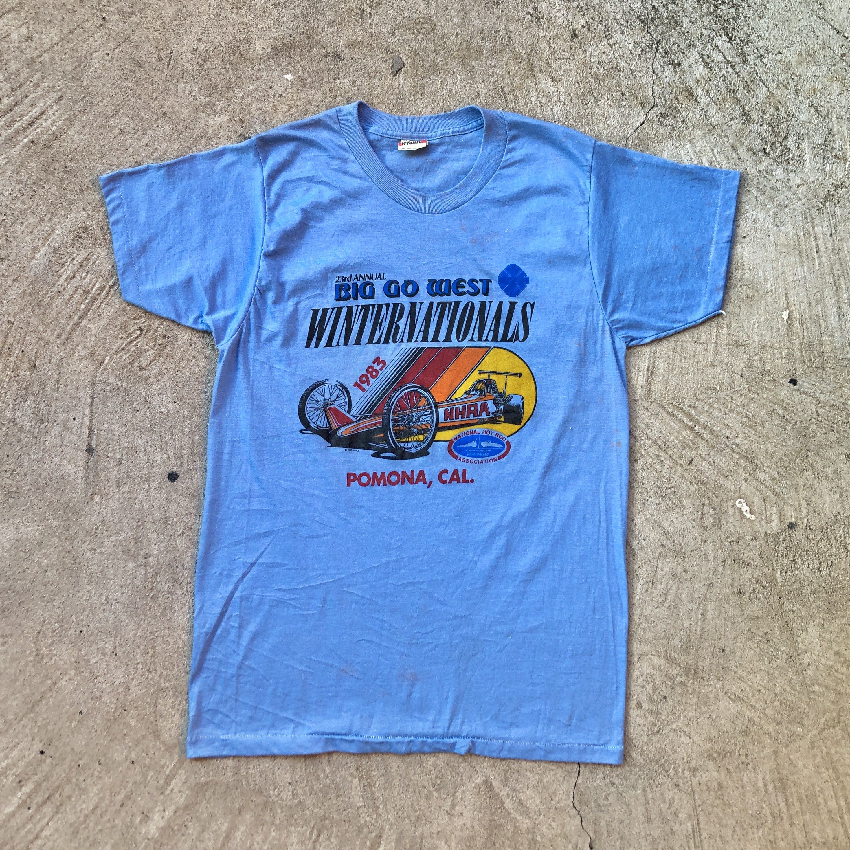 Vintage VTG 80s NHRA T-shirt Size US M / EU 48-50 / 2 - 1 Thumbnail