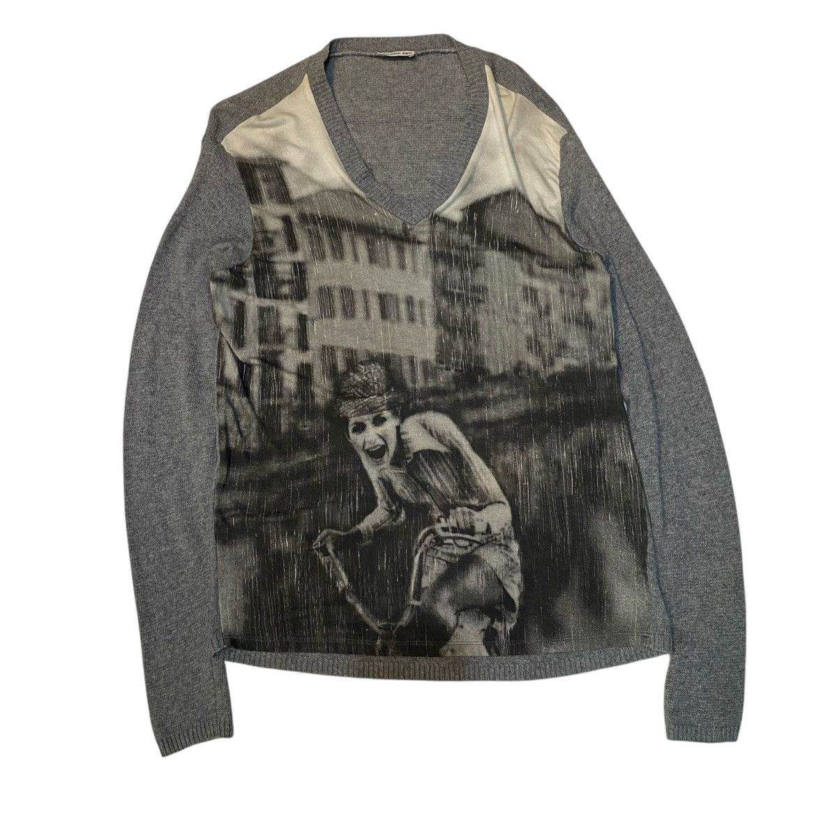 Vintage Maurice Abot All Over Print Knitt Cashmere