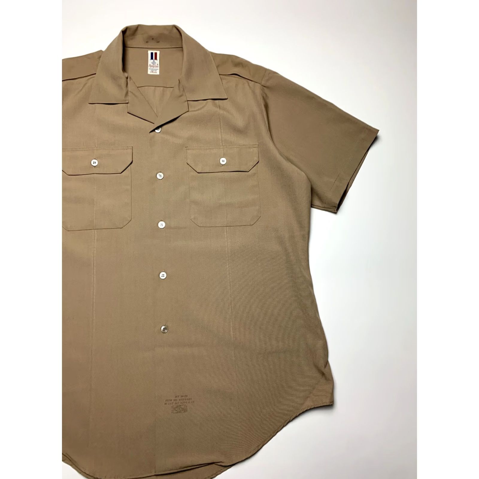 Vintage Flying Cross Uniform Short Sleeve Shirt Medium Green Military Shirt Small Profile Shirt Mens Medium Size US M / EU 48-50 / 2 - 2 Thumbnail