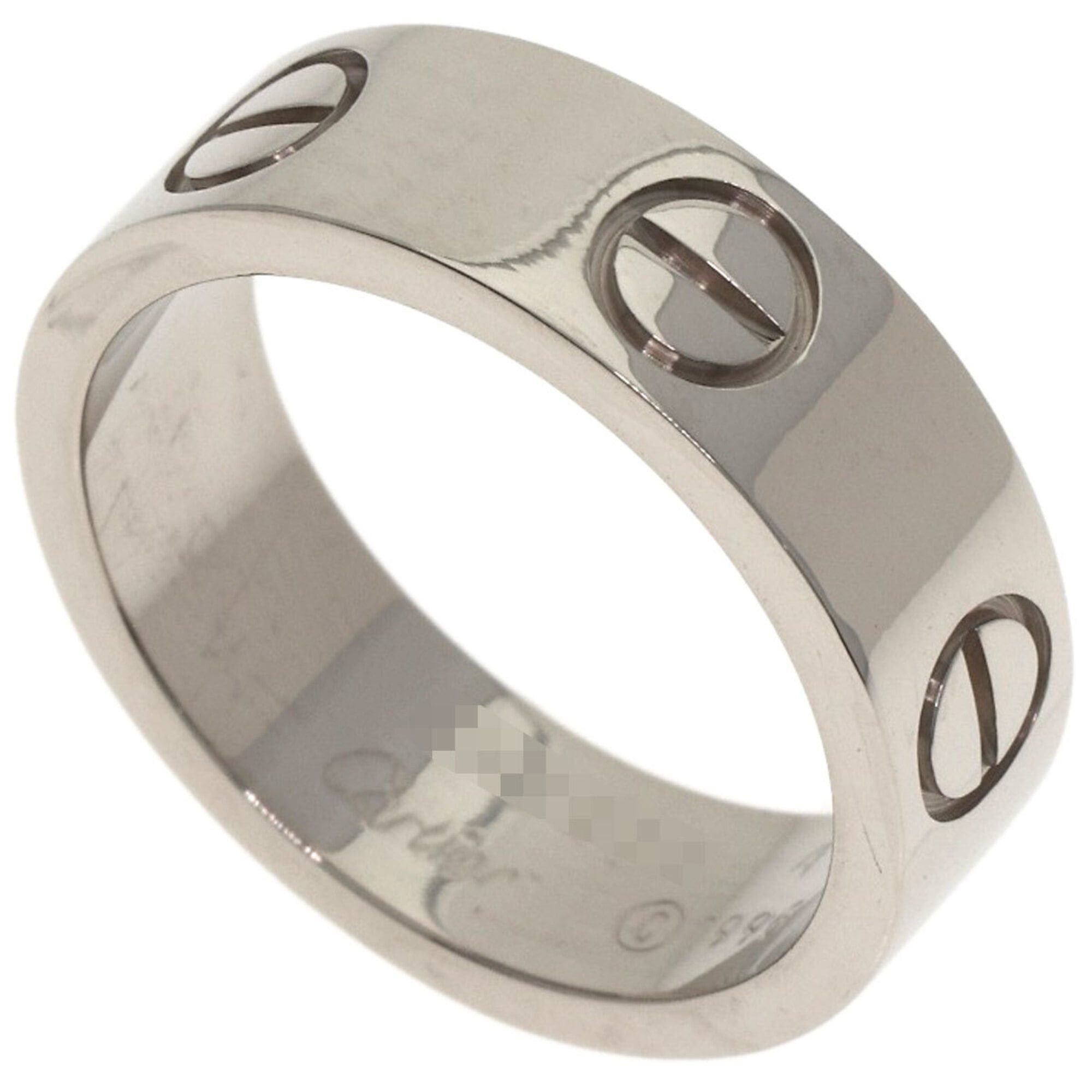 Cartier Cartier Love Ring #49, 18K White Gold, Women's Ring, CARTIER Size ONE SIZE - 1 Thumbnail