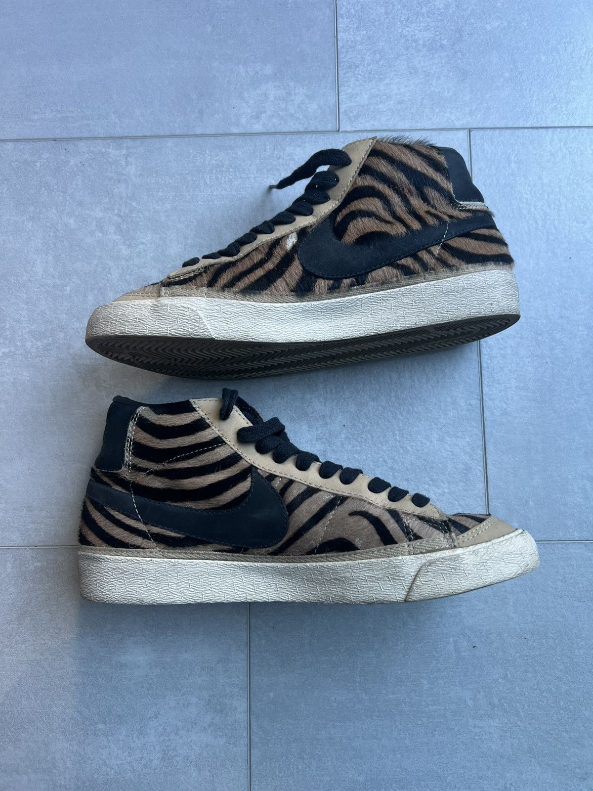 Nike 2004 Nike Blazer Mid WMNS "Zebra Pony Hair" - Size 9.5W/8M Size US 9.5 / EU 42-43 - 10 Thumbnail