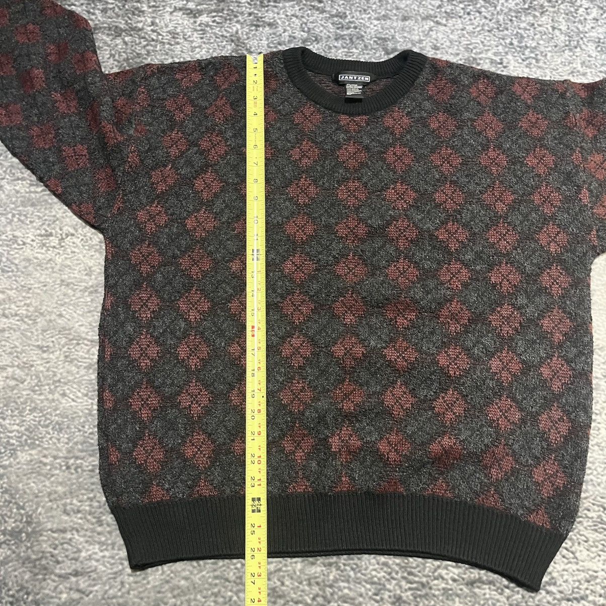 Jantzen Vintage 90s Janzten Geometric Pattern Grandpa Sweater XL Size US XL / EU 56 / 4 - 8 Thumbnail
