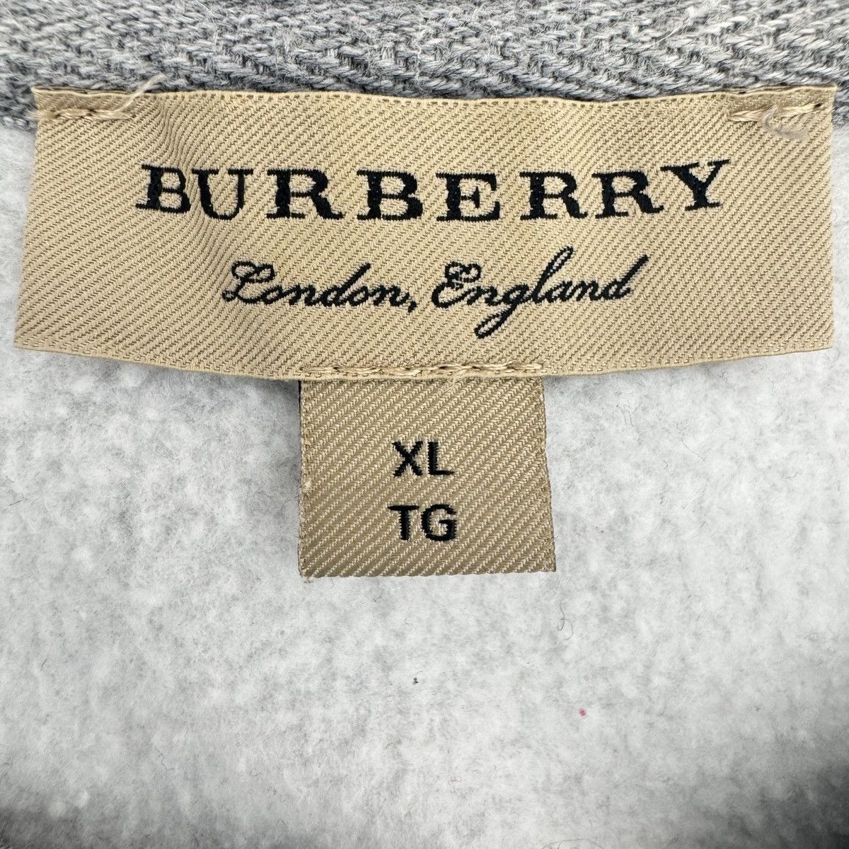 Burberry Burberry Grey Letter Logo Loose Long Sleeve Sweatshirt K26WX Size US XL / EU 56 / 4 - 5 Thumbnail