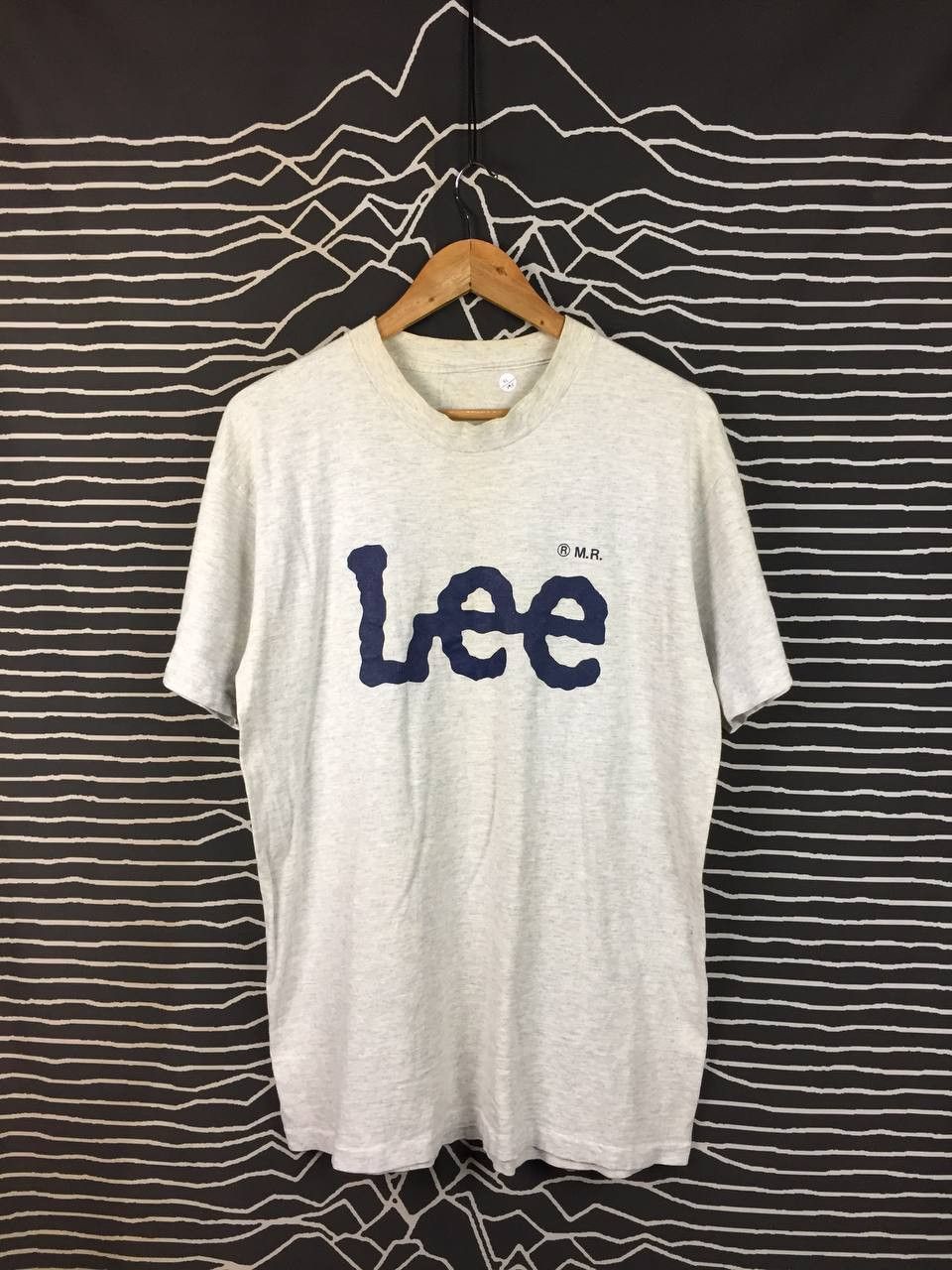 Lee Vtg 90s Lee Heritage Logo Single Stitch Heather Grey Tee Size US L / EU 52-54 / 3 - 2 Thumbnail