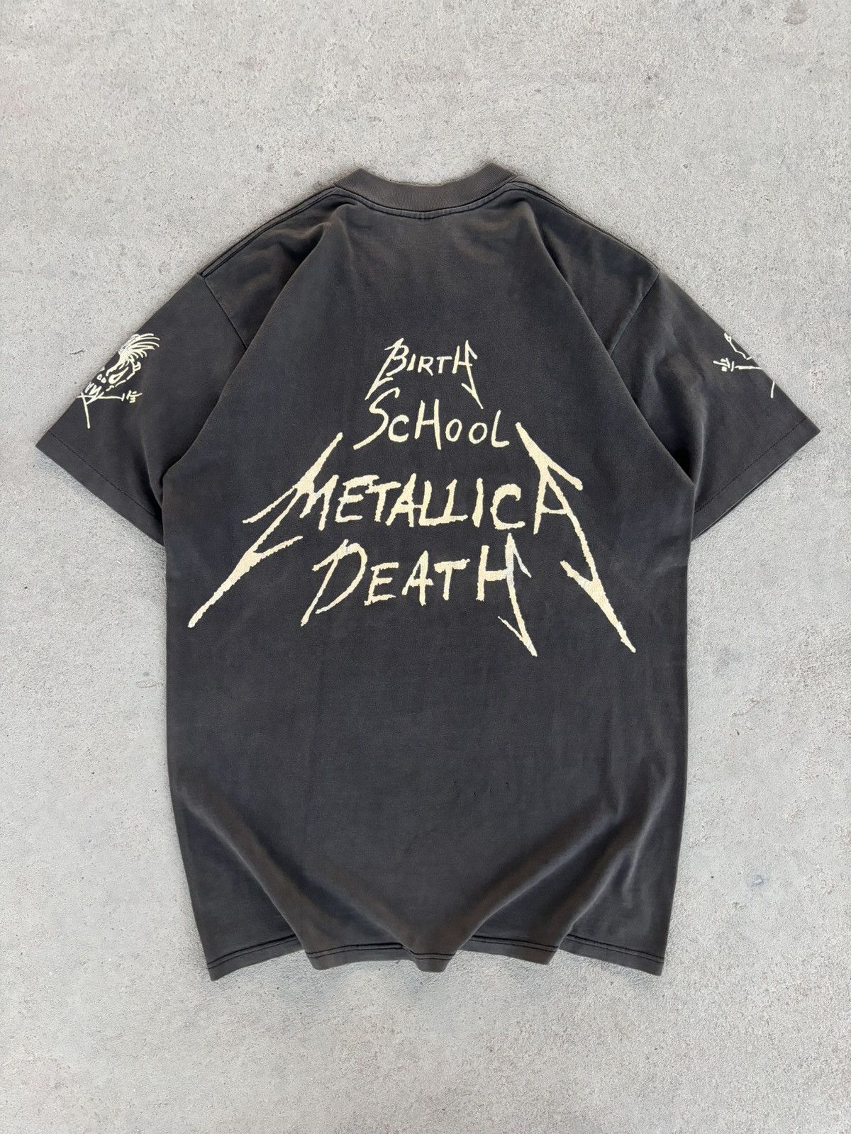 90'S ヴィンテージ TEE LLICA BIRTH SCHOOL Metallica “Birth school Metallica death” 90's tee (RARE)