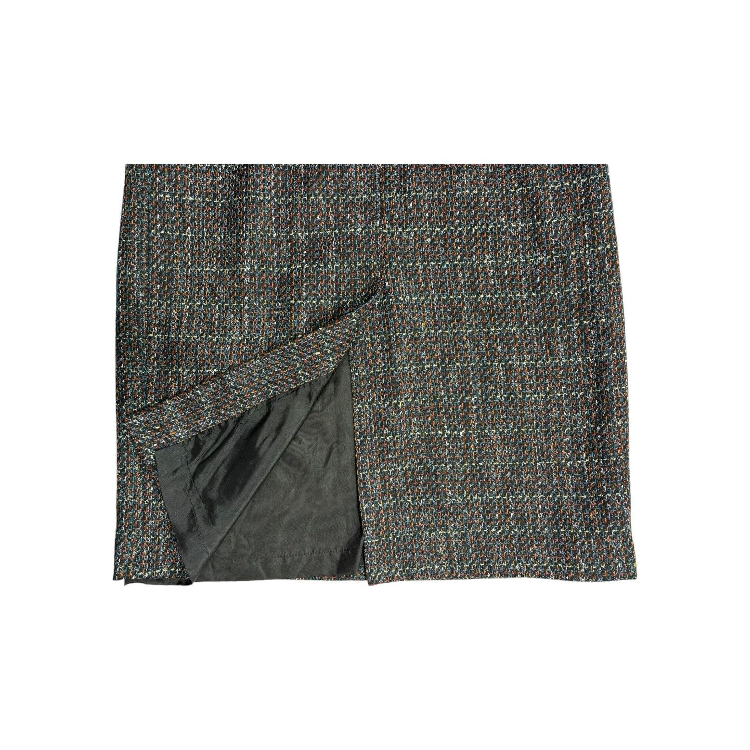 Other Vintage Tweed Belted Wool Pencil Skirt Women 12 David N. Size 34" / US 12 / IT 48 - 15 Thumbnail