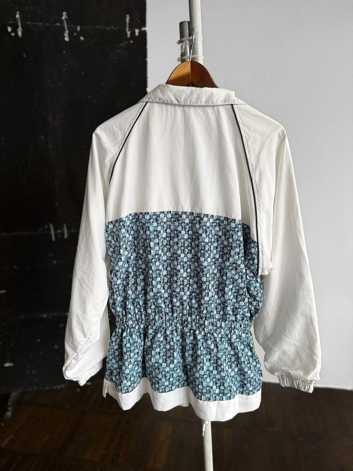 Adidas Adidas Womens Vintage 80s 90s Geometric Pattern Track Jacket Size L / US 10 / IT 46 - 2 Thumbnail