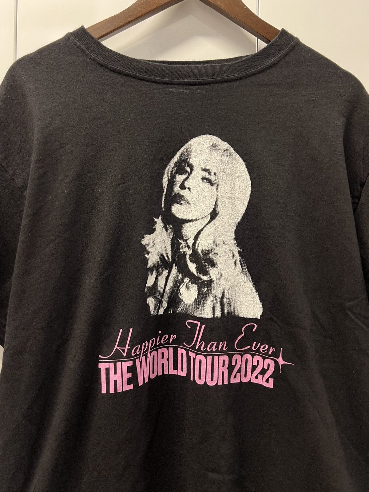 Vintage 2022 Billie Eilish Happier Than Ever World Tour Music Shirt Size US XL / EU 56 / 4 - 3 Thumbnail