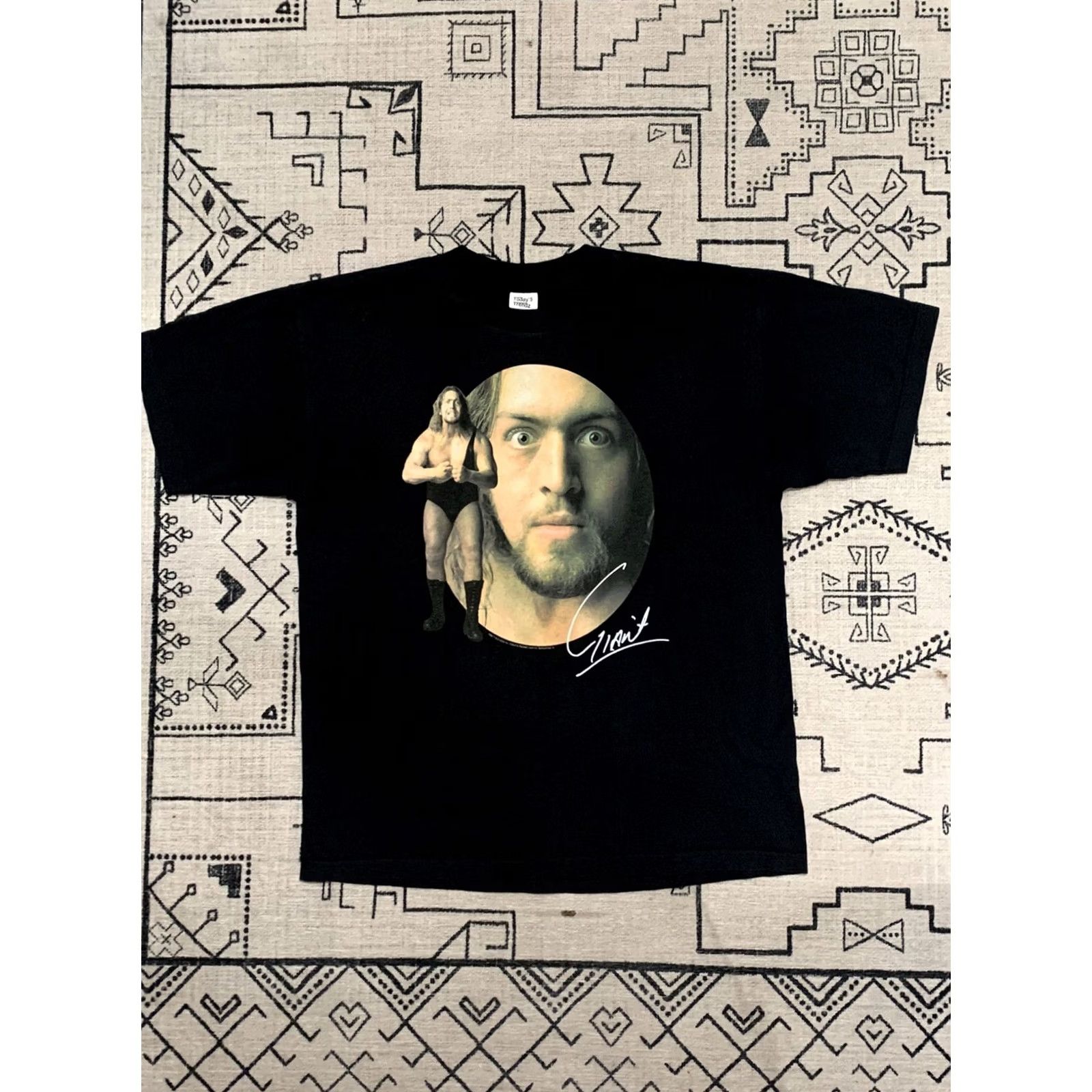 Vintage VINTAGE XL Today’s Trendz WCW WWF 1998 Rock Stone Cold Undertaker Mankind Giant Shirt Black Short Sleeve Graphic Tee Mens Size US XL / EU 56 / 4 - 2 Thumbnail