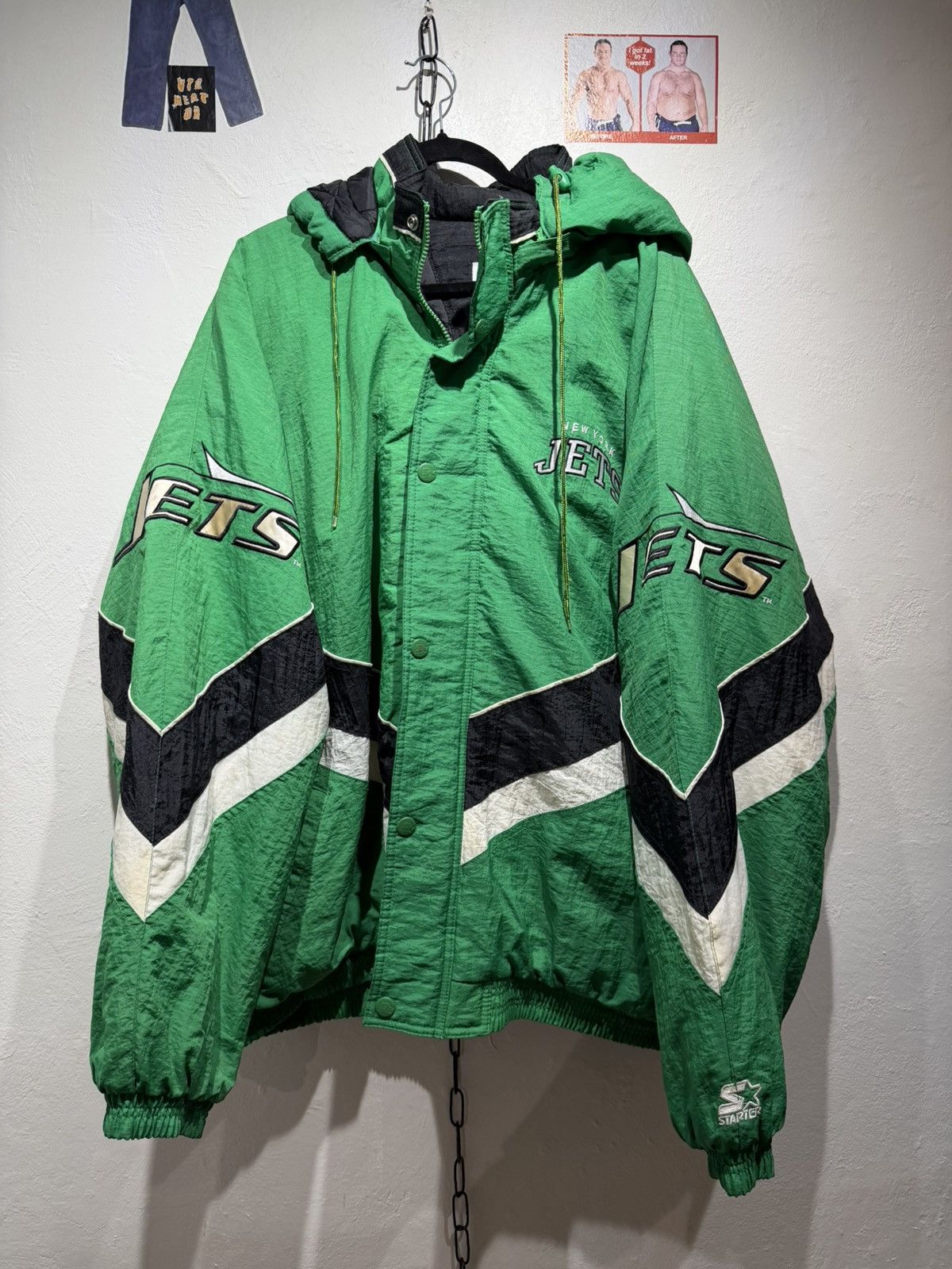 Starter Vintage Starter Jets NFL jacket Size US XXL / EU 58 / 5 - 1 Thumbnail