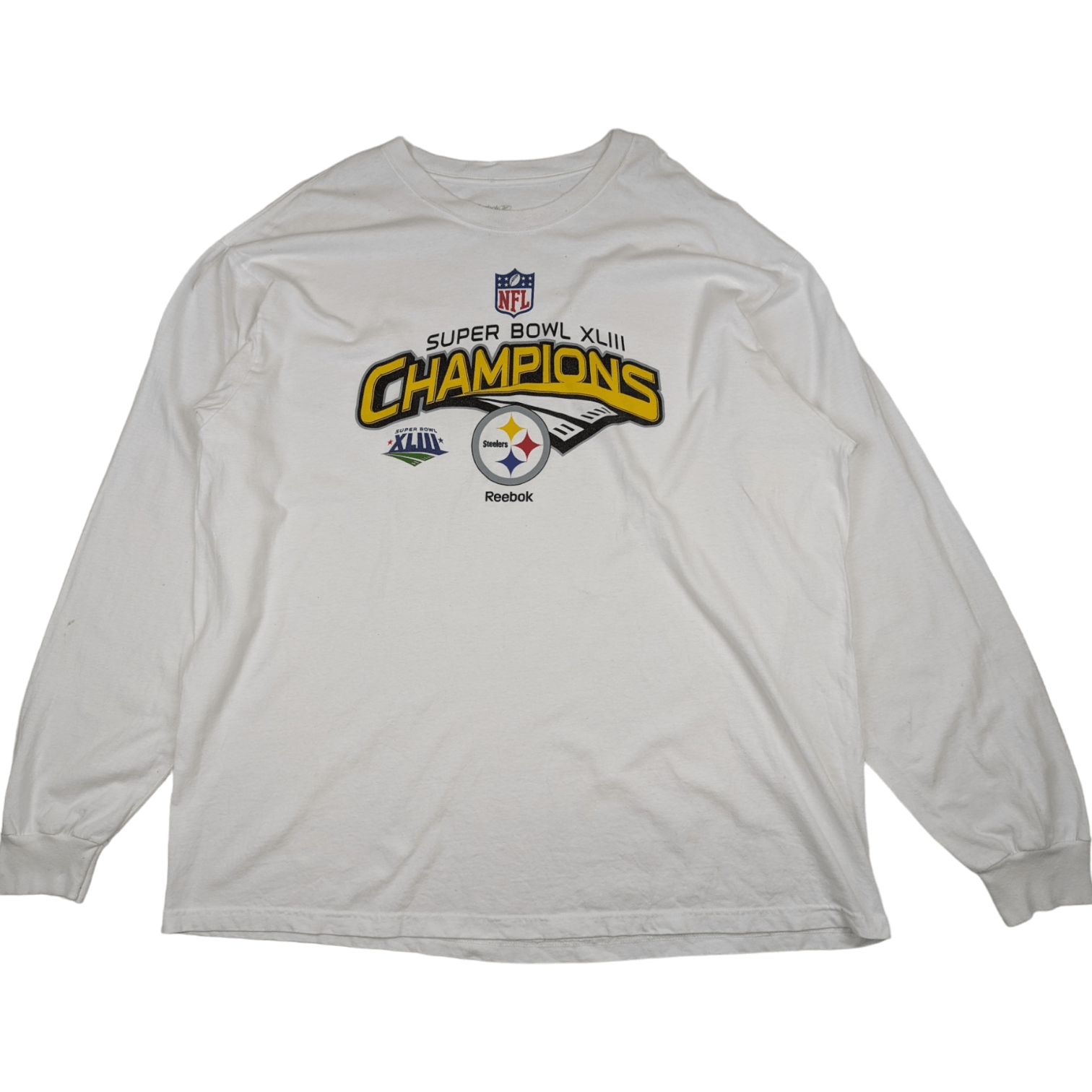 NFL REEBOK NFL Super Bowl XLIII Champion Long Sleeve T-Shirt Size US XXL / EU 58 / 5 - 2 Thumbnail