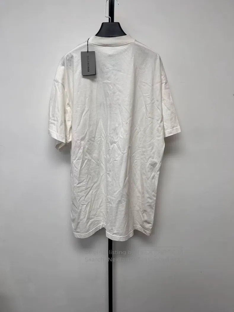 Balenciaga Balenciaga Logo Letter Print Crew Neck Short Sleeve T-Shir Size US M / EU 48-50 / 2 - 2 Thumbnail