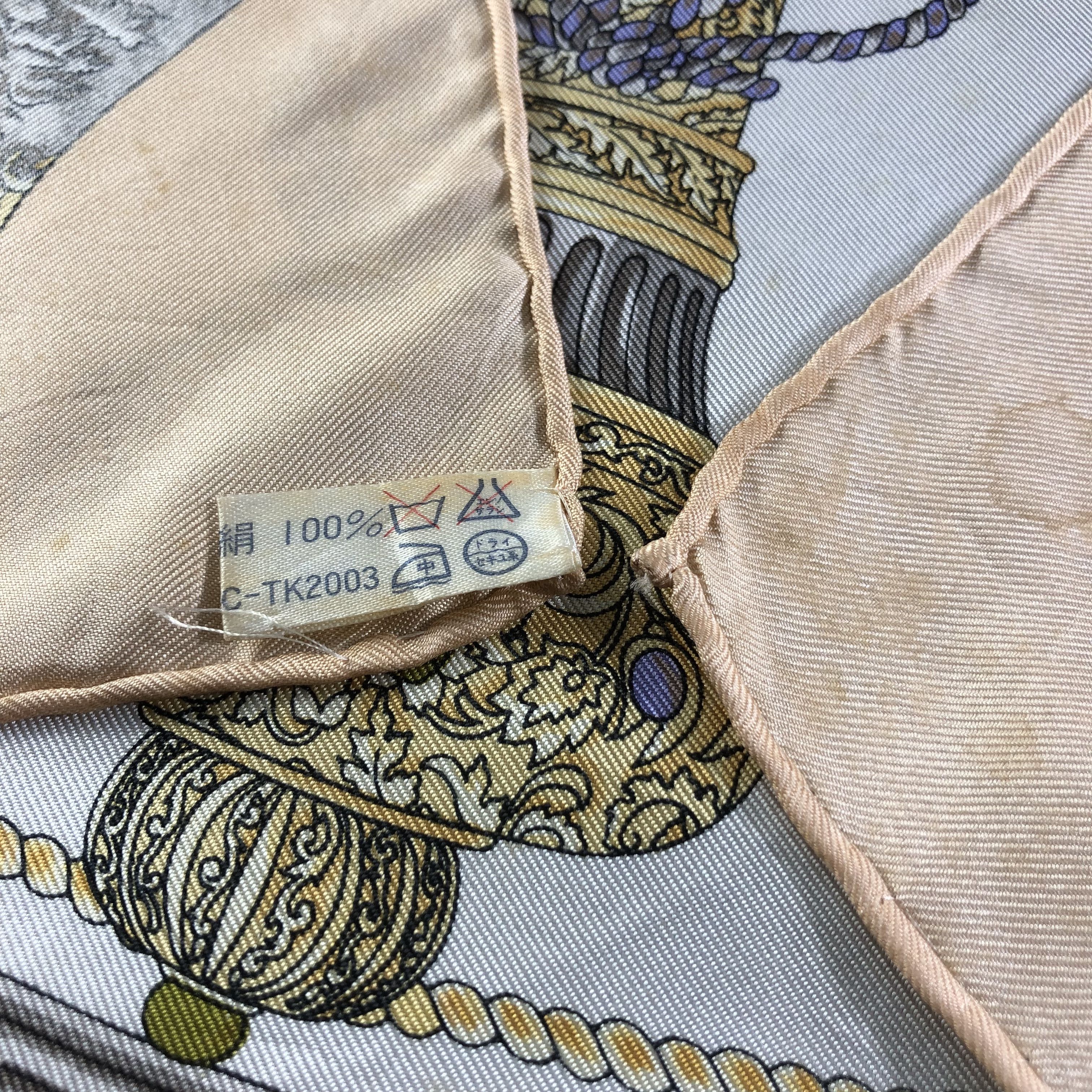 Lancel Vintage Lancel Luxury Baroque Silk Scarf M938 Size ONE SIZE - 5 Thumbnail