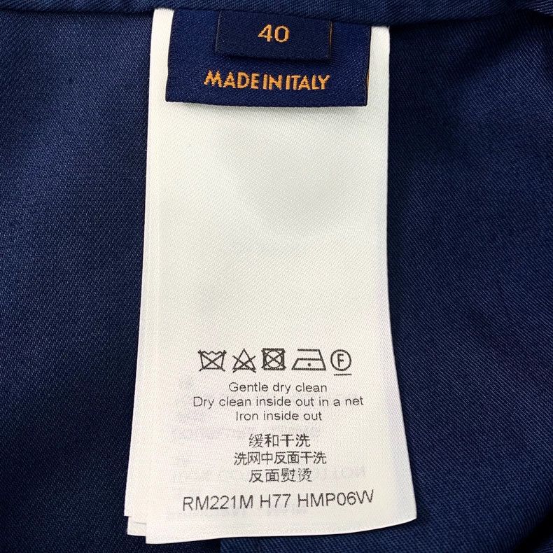 Louis Vuitton Louis Vuitton 22 navy blue logo embroidered cotton slacks Size US 40 / EU 56 - 7 Thumbnail