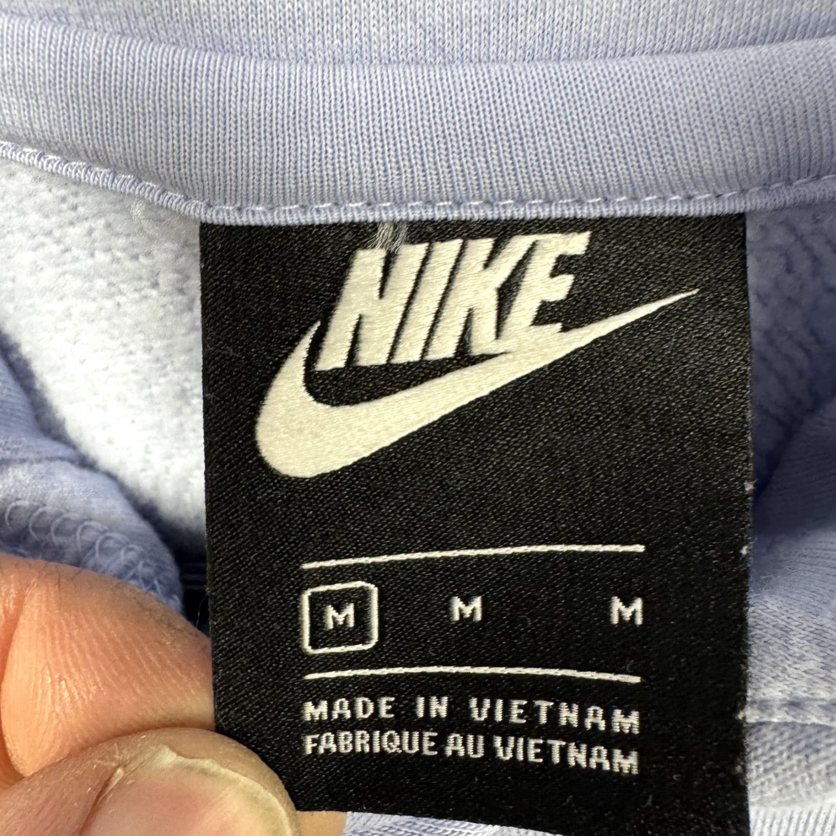 Nike Nike Hoodie Mens M Powder Blue Pullover Fleece Big Logo Sweatshirt Athleisure Size US M / EU 48-50 / 2 - 5 Thumbnail