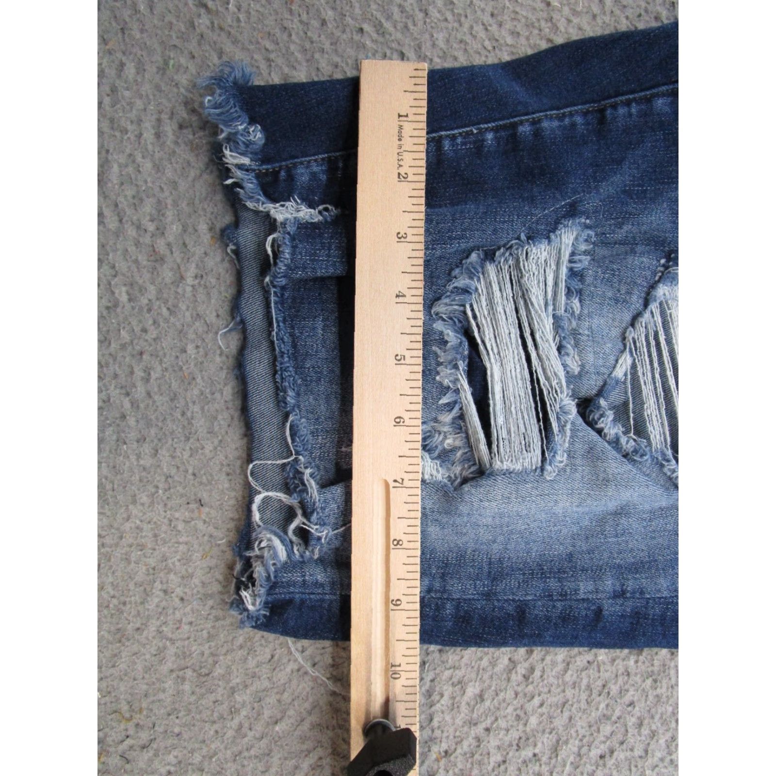 Vintage KanCan Bermuda Shorts Denim 5-Pocket Blue Size 33 Womens Casual Summer Size 24" / US 00 / IT 34 - 6 Thumbnail