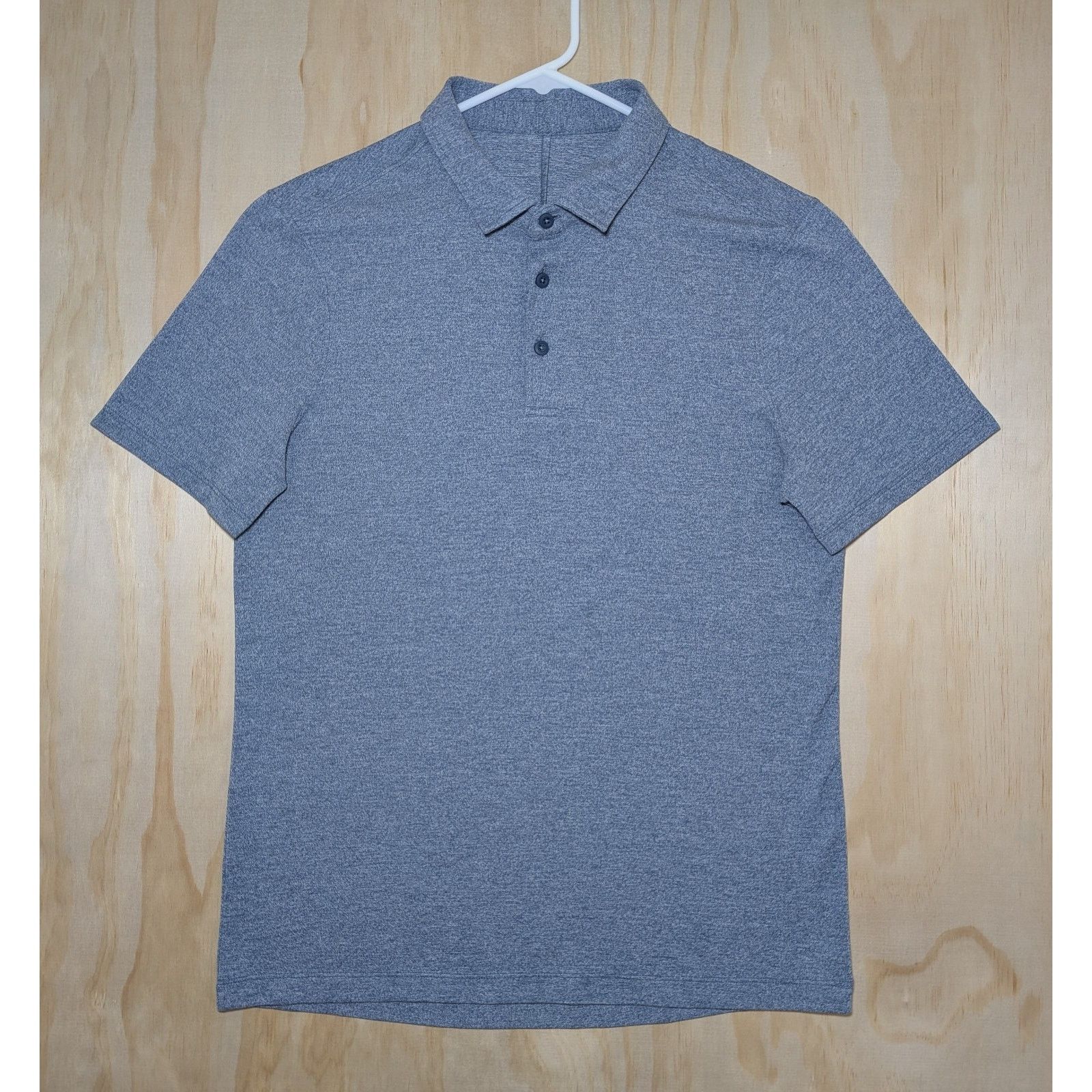 Lululemon Lululemon Men's Small Polo Shirt Heather Grey Stretch Size US S / EU 44-46 / 1 - 1 Thumbnail