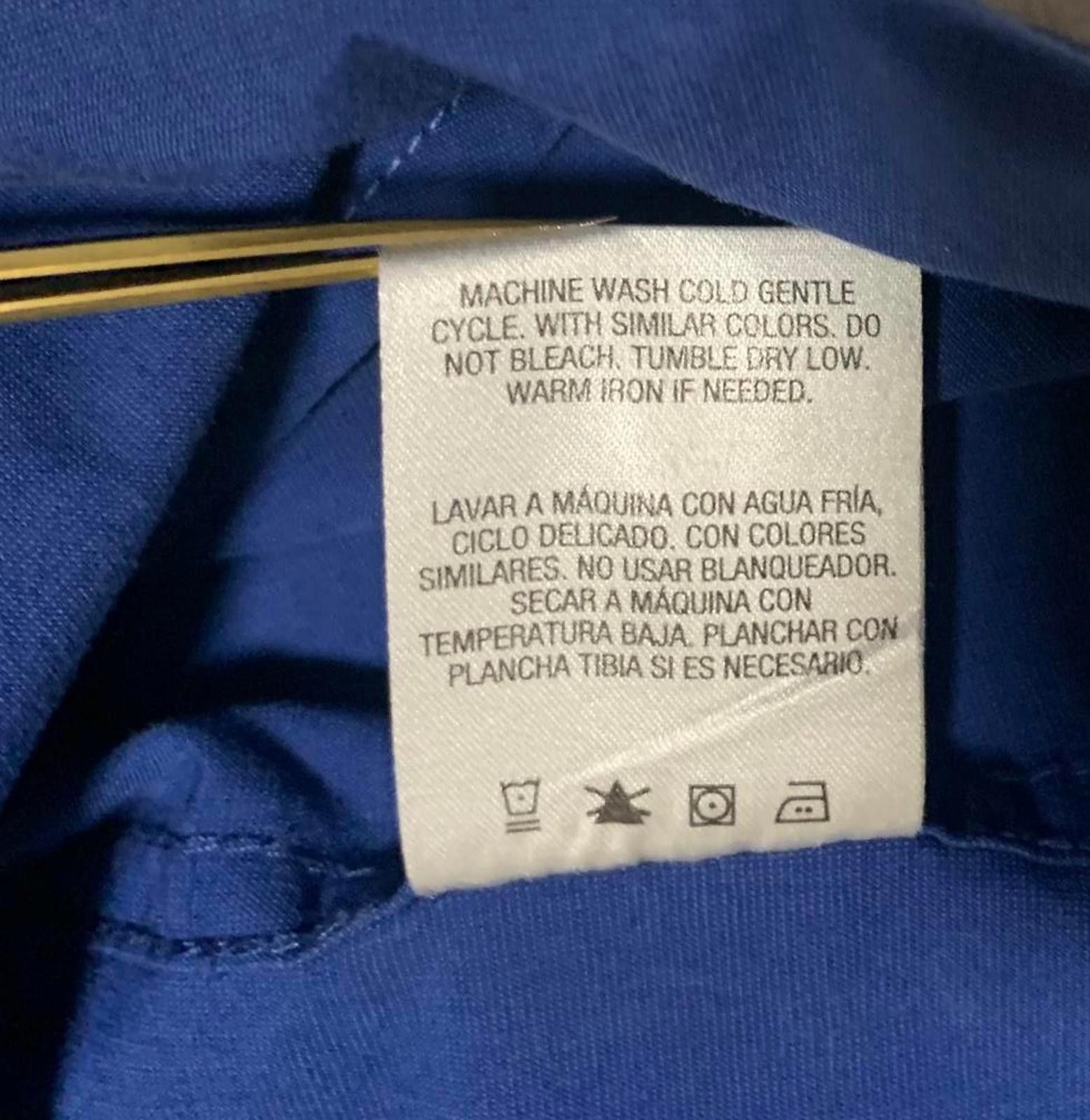 Basic Editions Basic Edition Men's 2XL Blue Short Sleeve Button-Up Shirt Size US XXL / EU 58 / 5 - 11 Thumbnail