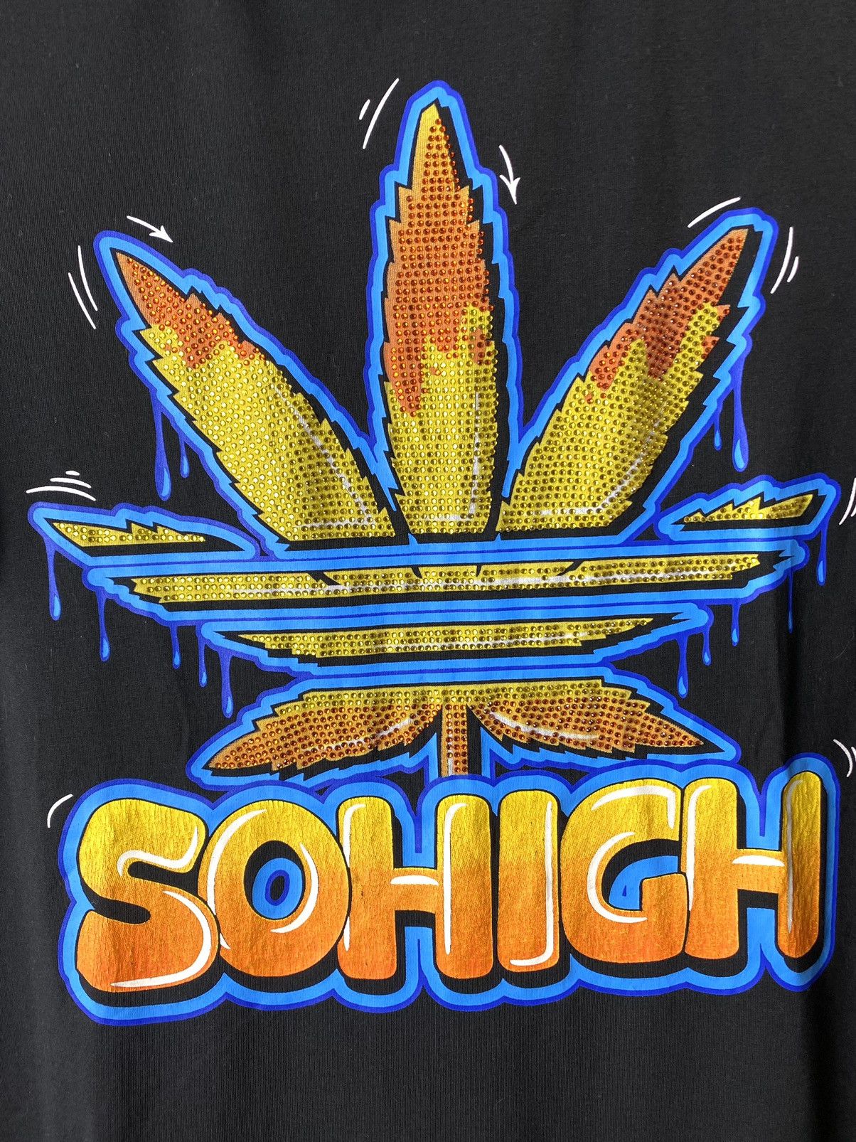 Rap Tees Vintage Cannabis Marijuana T Shirt Smoke Weed Size US L / EU 52-54 / 3 - 2 Thumbnail