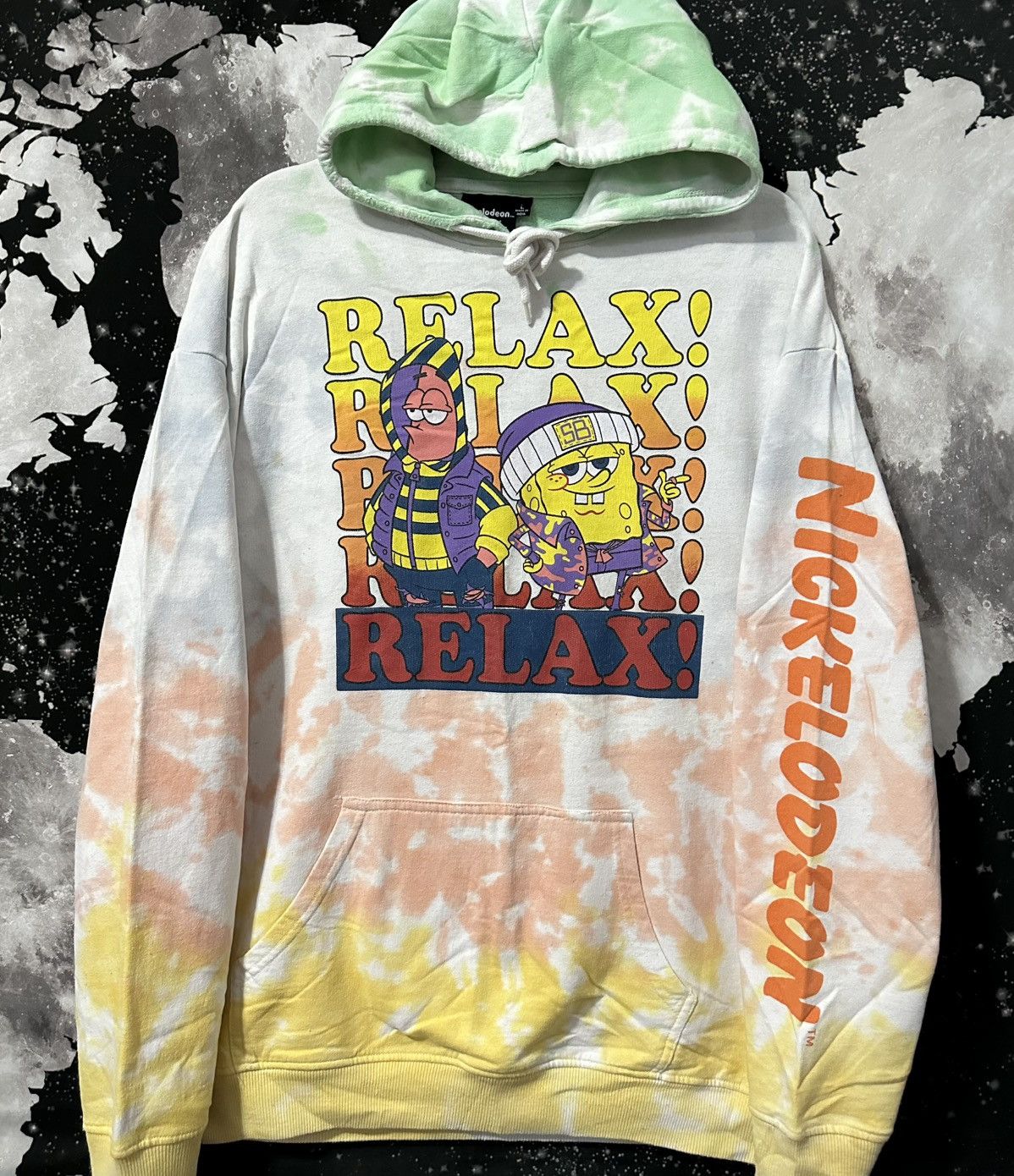 Nickelodeon SpongeBob Squarepants Relax! Tie-Dye Hoodie Size US L / EU 52-54 / 3 - 1 Thumbnail