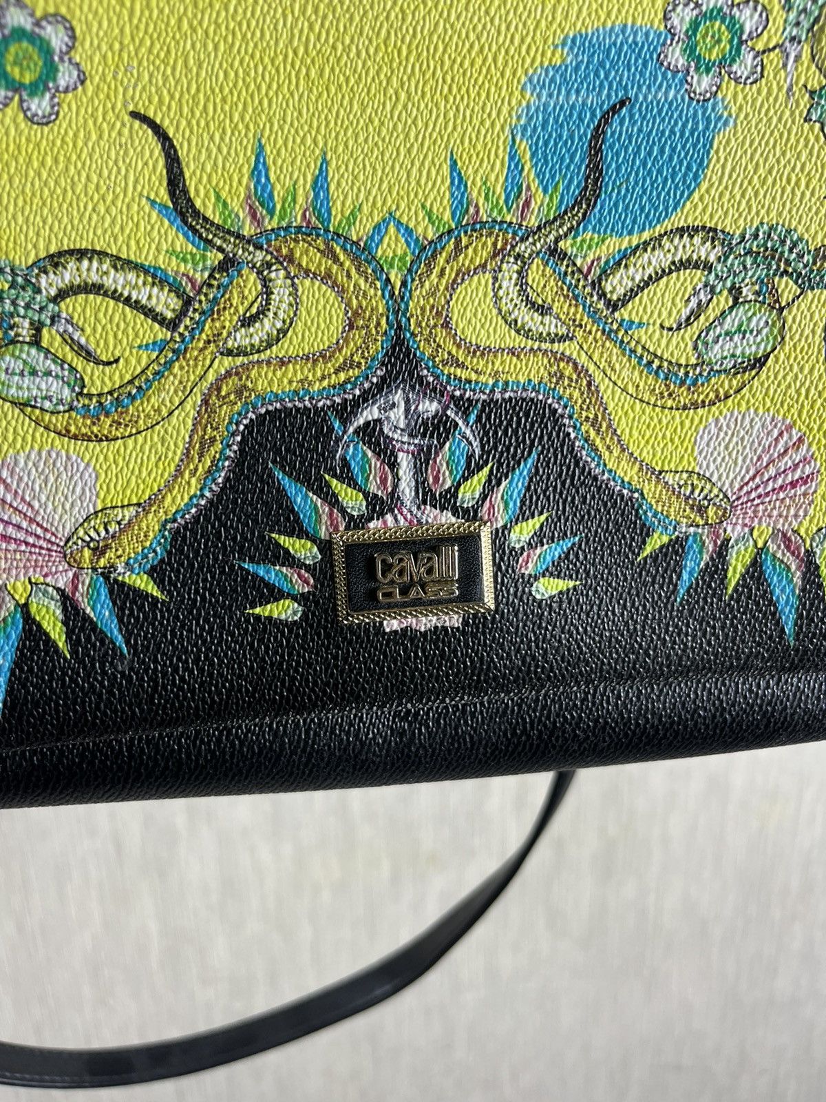 Cavalli Class × Just Cavalli × Roberto Cavalli Cavalli Class ortensia japan floral painted print bag Size ONE SIZE - 6 Thumbnail